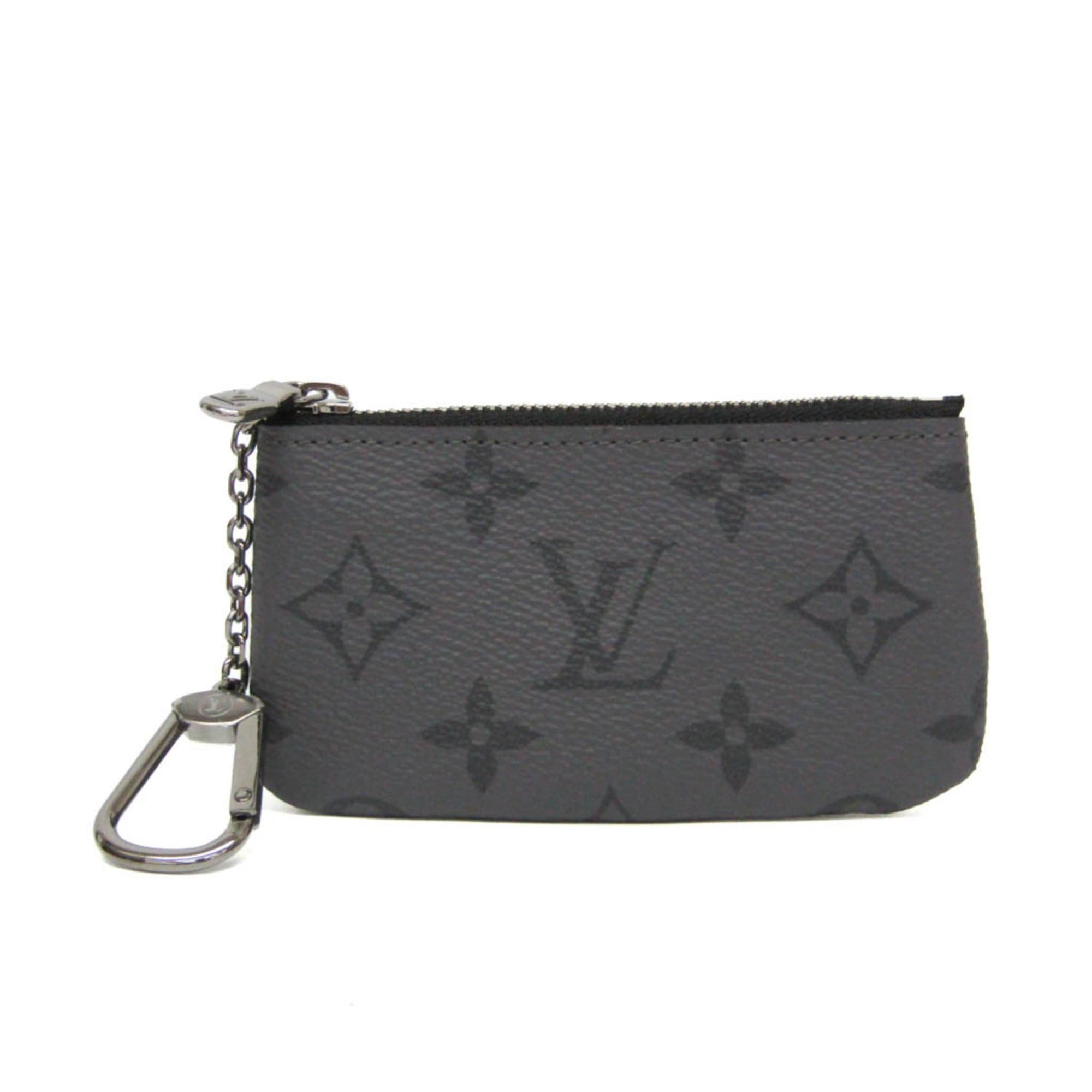 Louis Vuitton Louis Vuitton Monogram Eclipse Reverse Key Pouch M80905 Men,Women Monogram Eclipse Coin Purse/coin Case Black,Gray Size ONE SIZE - 1 Thumbnail