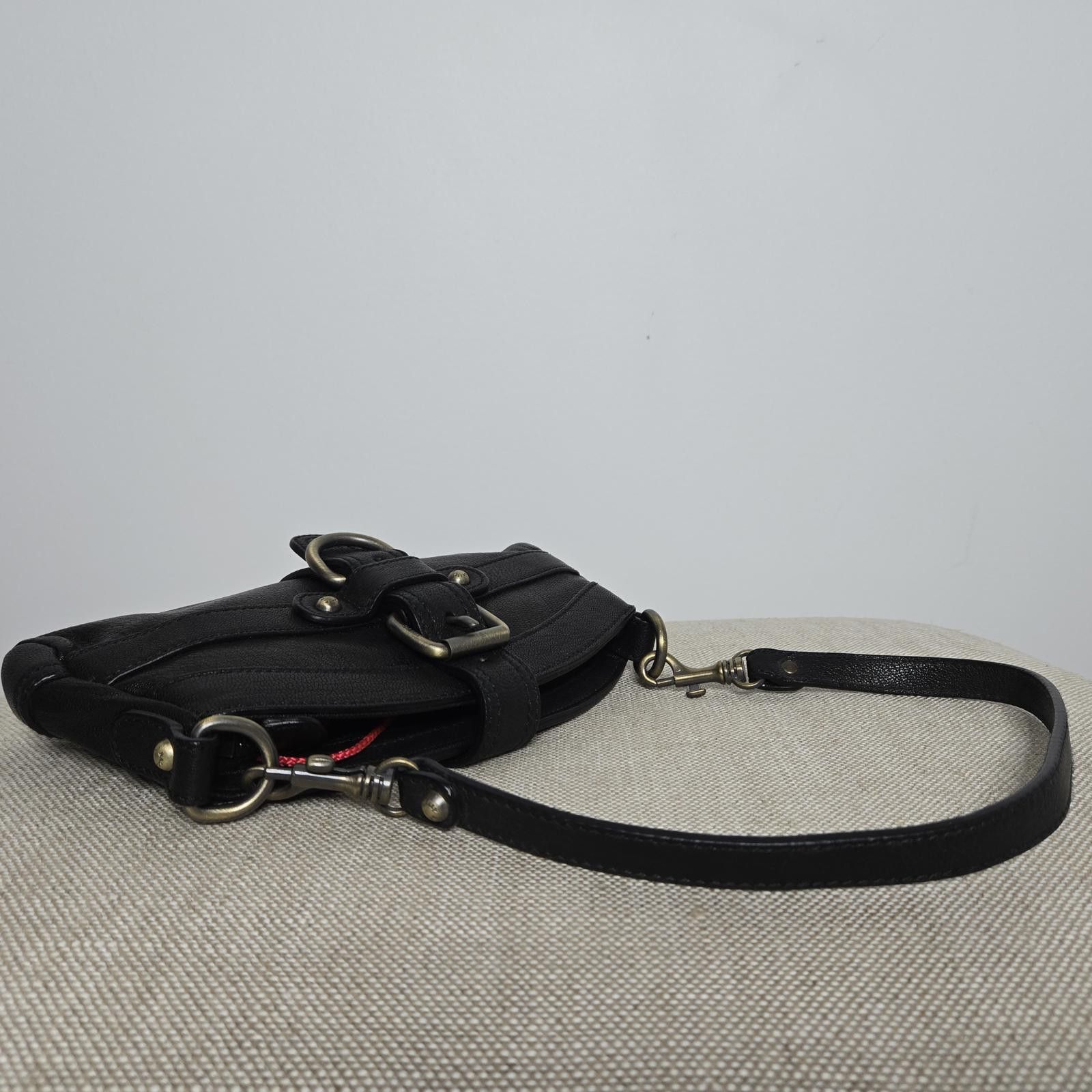 Bally Vintage Bally Purse Black Leather Shoulder Bag Size ONE SIZE - 7 Thumbnail