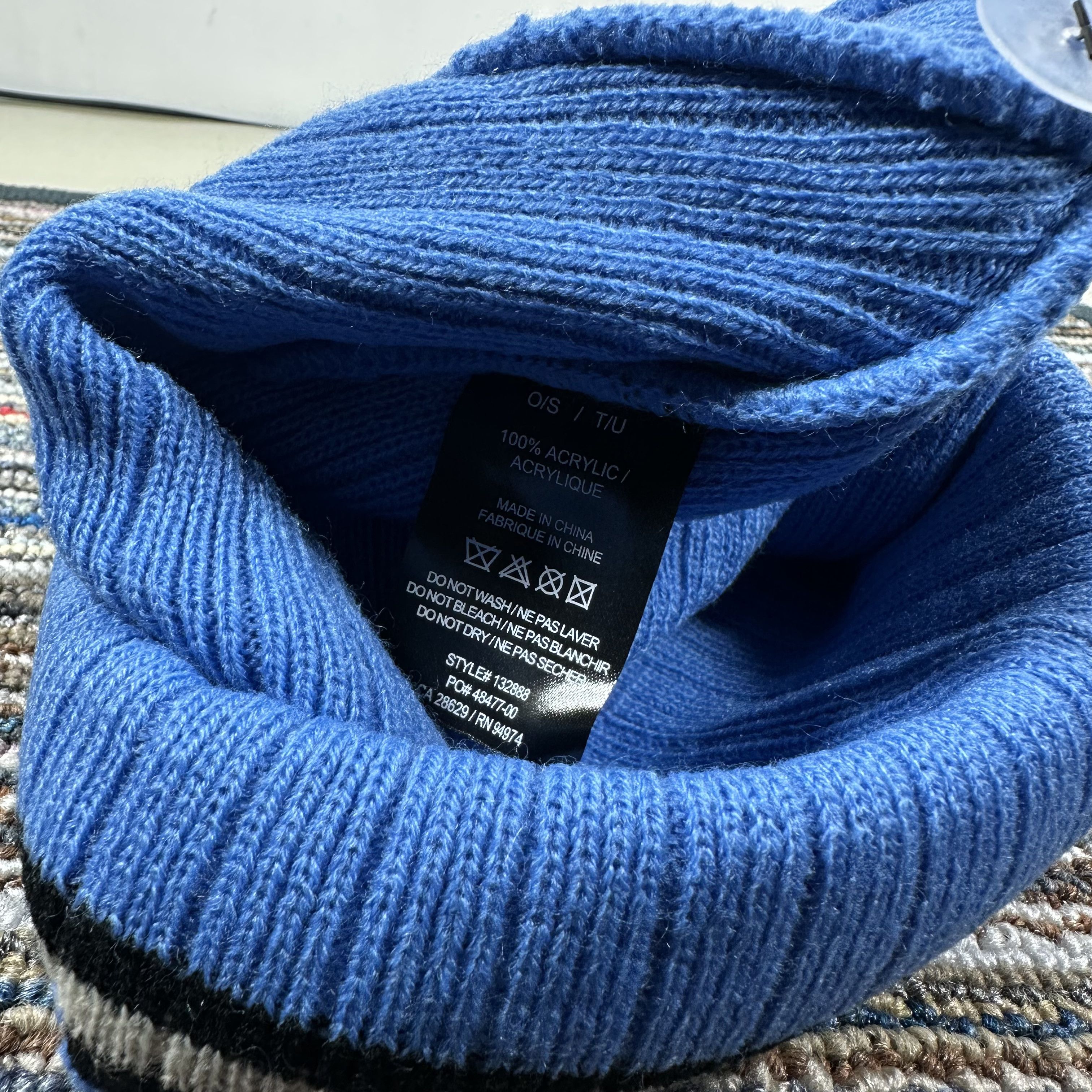Stussy STUSSY STRIPED CUFF BEANIE HAT / BLUE Size ONE SIZE - 4 Thumbnail