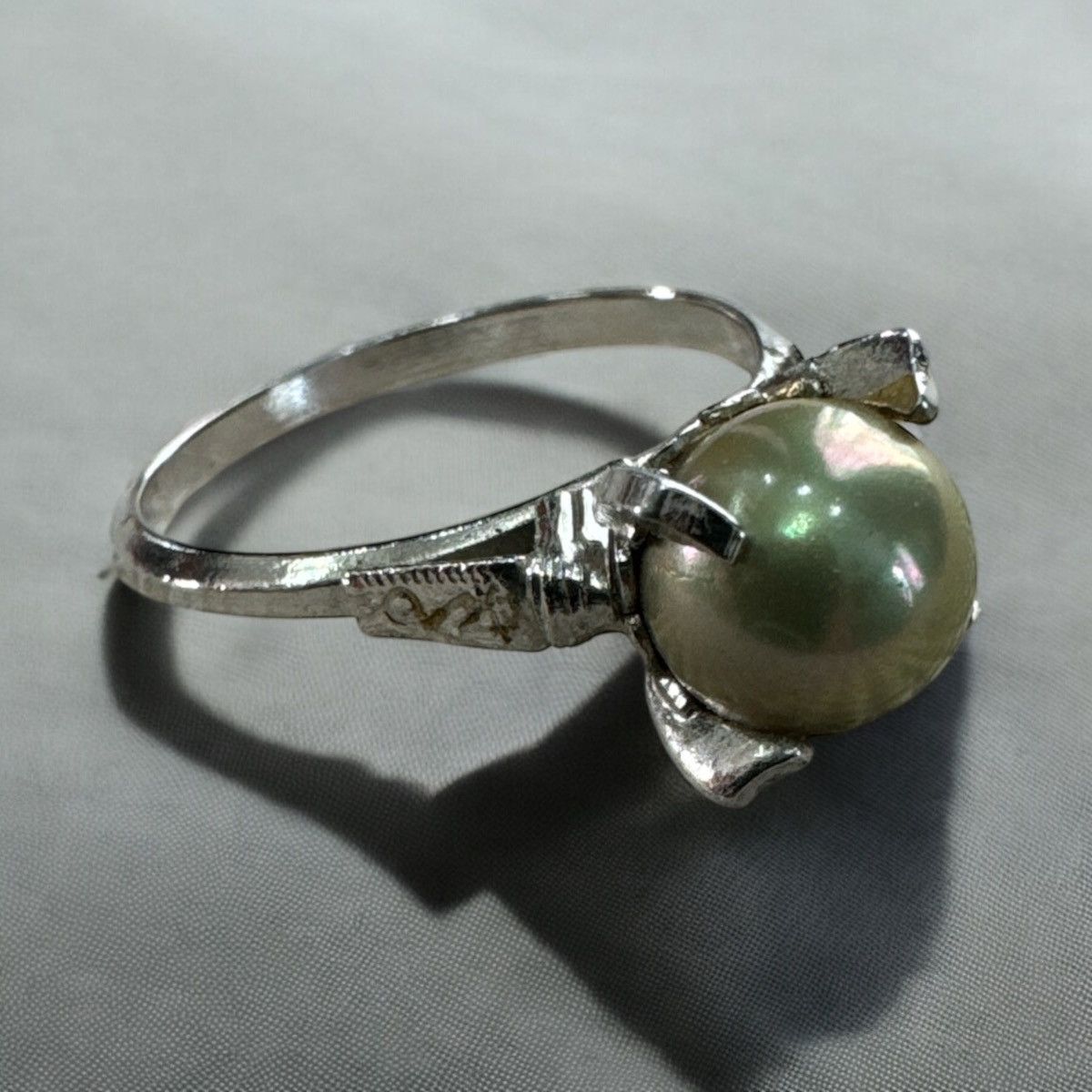 Jewelry TAHITIAN NATURAL PEARL SILVER RING Size ONE SIZE - 2 Thumbnail