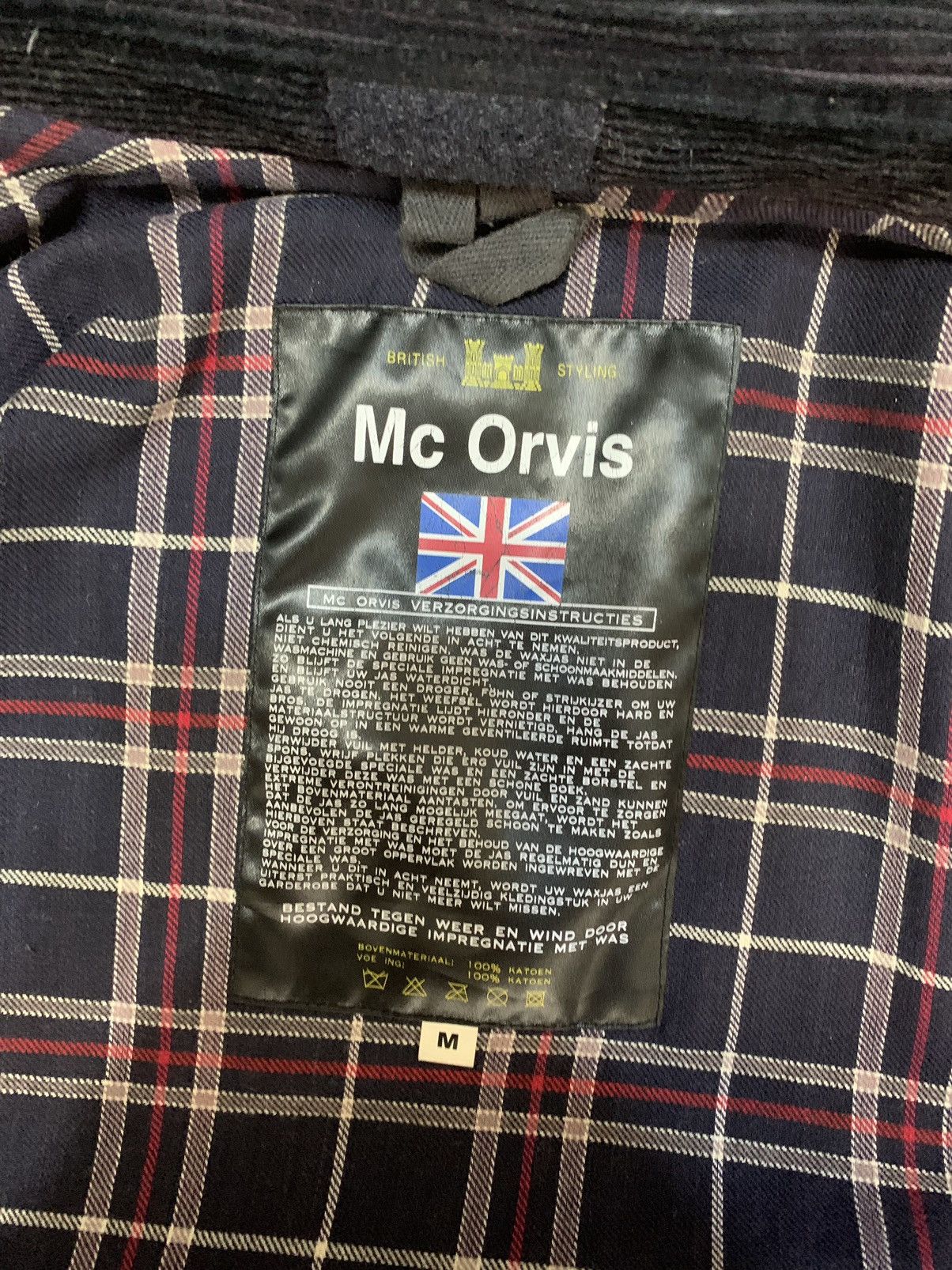 Orvis × Vintage × Wax London Mc Orvis Vintage Black Men’s Waxed Jacket Barbour Style Size US M / EU 48-50 / 2 - 8 Thumbnail