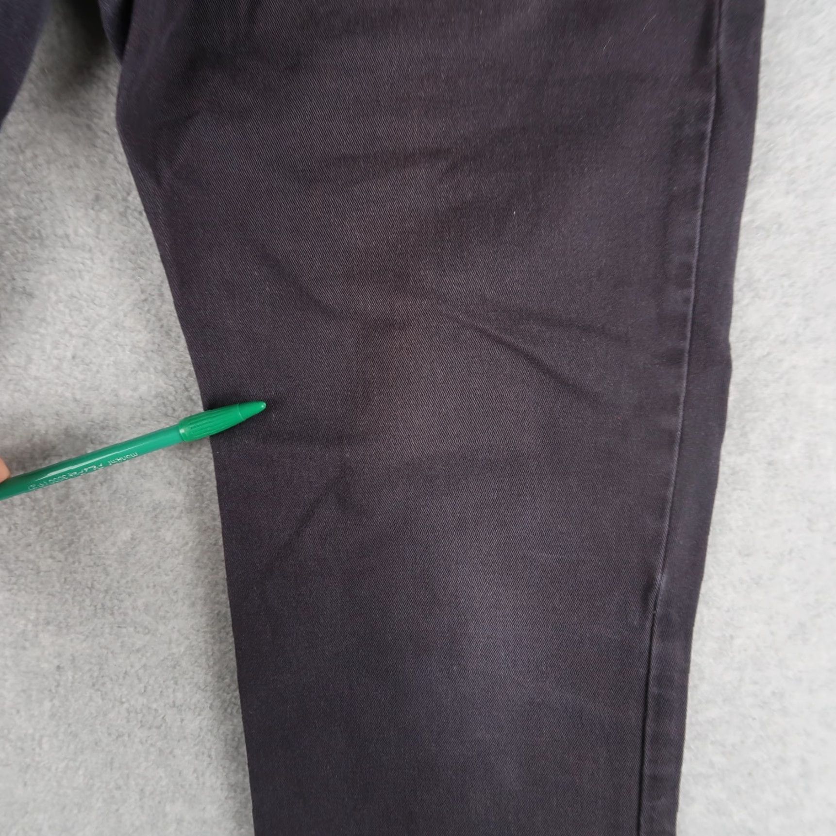 Gustin Gustin Pants Men 33 Blue Twill Slim Button Fly Chino, Straight Rise, Flat Front, Preppy Casual Vintage No, 32x29 Inseam? Size US 33 - 5 Thumbnail