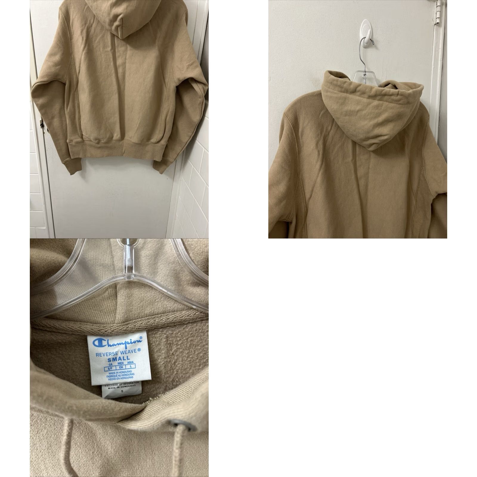 Champion Champion Reverse Weave Hoodie Men S Tan Brown Pullover Sweatshirt L/S Size US S / EU 44-46 / 1 - 8 Thumbnail