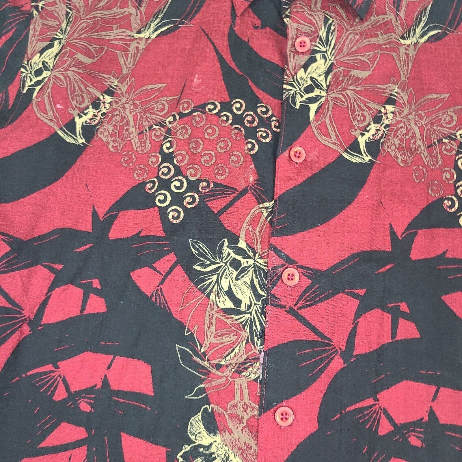 Cubavera Cubavera Men's Size X-large Hawaiian Shirt Short Sleeve Butt Size US XL / EU 56 / 4 - 2 Thumbnail