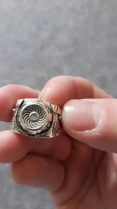 VIBE Resizeable Metal Mechanics Gear Rings Size ONE SIZE - 3 Thumbnail