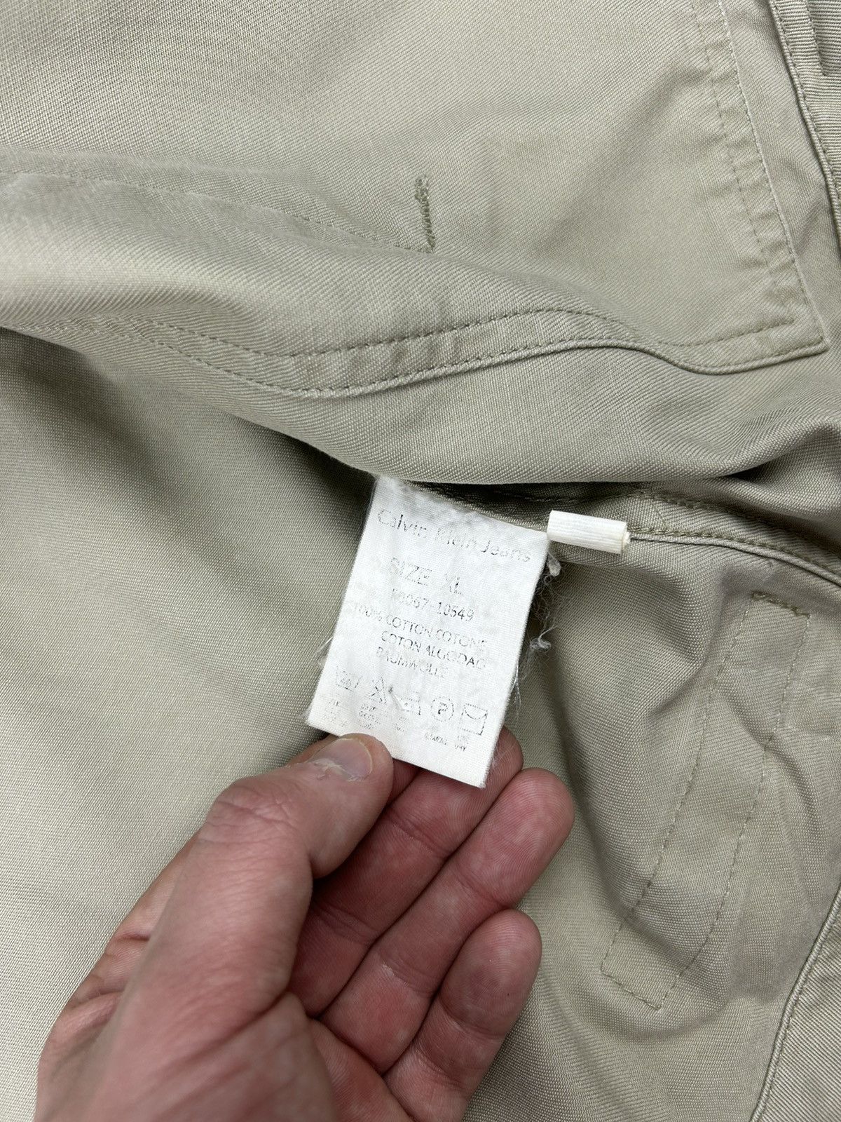Calvin Klein × Vintage Calvin Klein Vintage Khakis Jacket Size XL Size US XL / EU 56 / 4 - 7 Thumbnail
