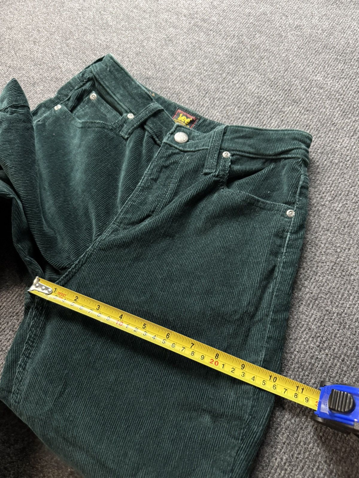 Lee 00s Lee CAROL Corduroy Pants Green Straight Y2K Women W27 Size 27" / US 4 / IT 40 - 21 Thumbnail