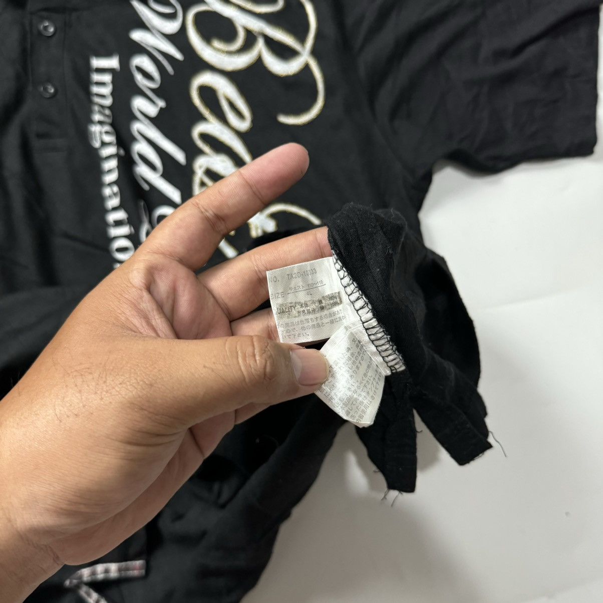 If Six Was Nine × Japanese Brand × Le Grande Bleu (L.G.B.) Dope hyper poem polo shirt Size US XL / EU 56 / 4 - 9 Thumbnail