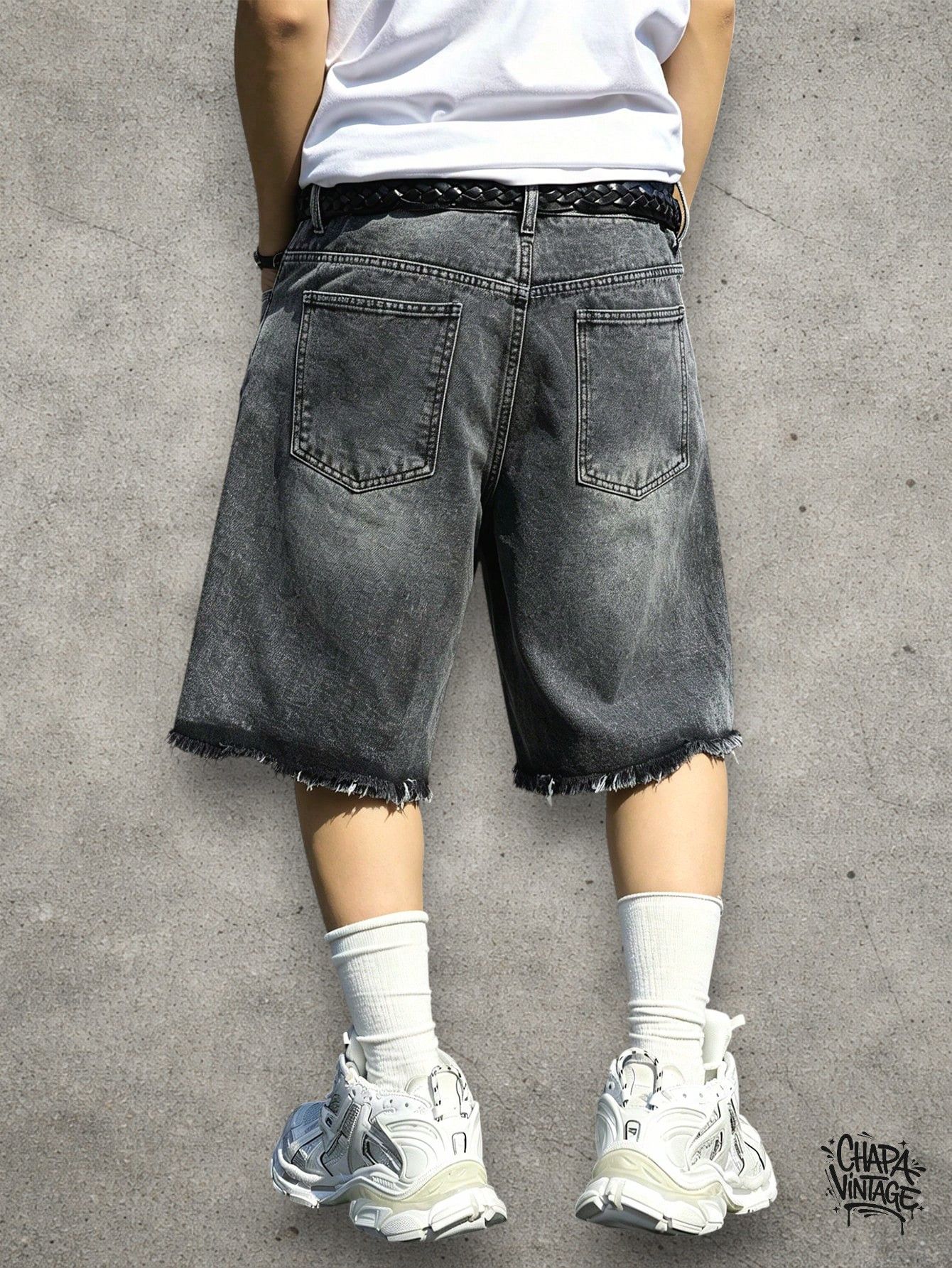 Japanese Brand Ripped washed shorts Size US 32 / EU 48 - 2 Thumbnail