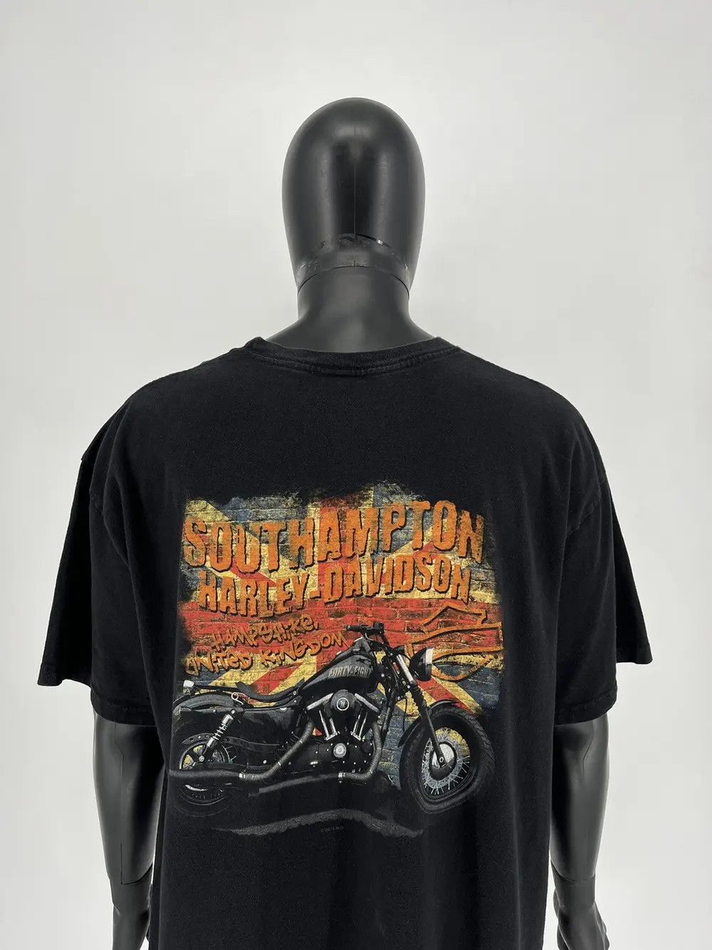 Harley Davidson Vintage Y2K Harley Davidson Southampton T-Shirt Size US XXL / EU 58 / 5 - 1 Thumbnail