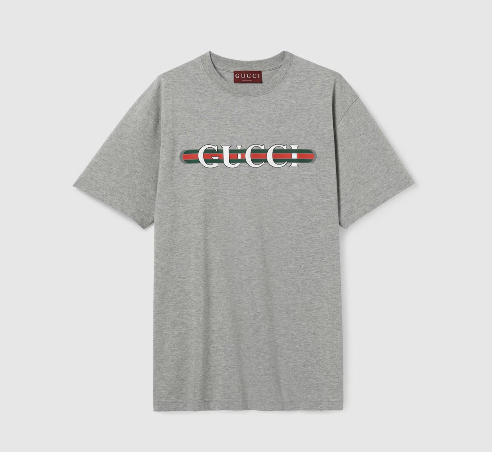 Gucci GUCCI COTTON JERSEY T-SHIRT WITH PRINT SIZE S Size ONE SIZE - 1 Thumbnail