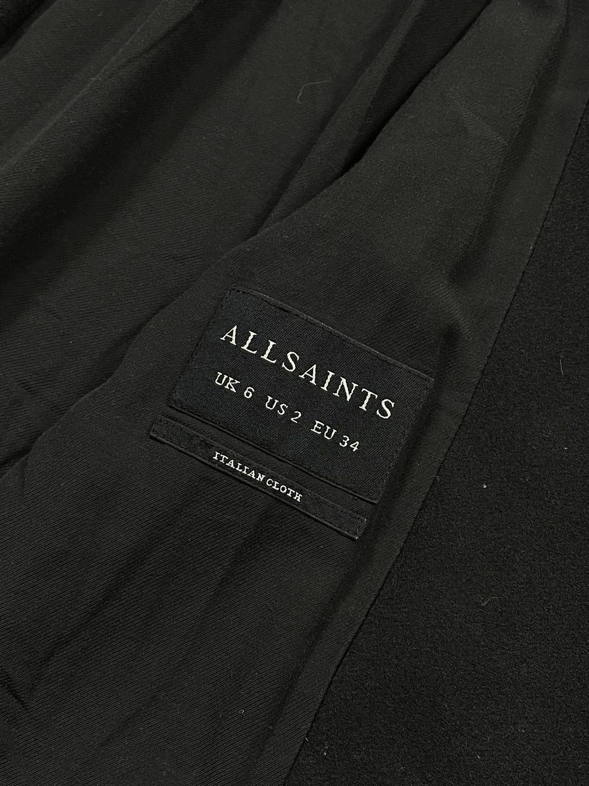 Allsaints × Designer Allsaints Women’s Monument Eve Wool Coat Size XS / US 0-2 / IT 36-38 - 7 Thumbnail