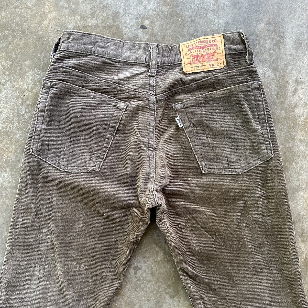 Levi's W28 Vintage Levi’s 517 Corduroy Brown Casual Trouser Pant Size US 28 / EU 44 - 12 Thumbnail