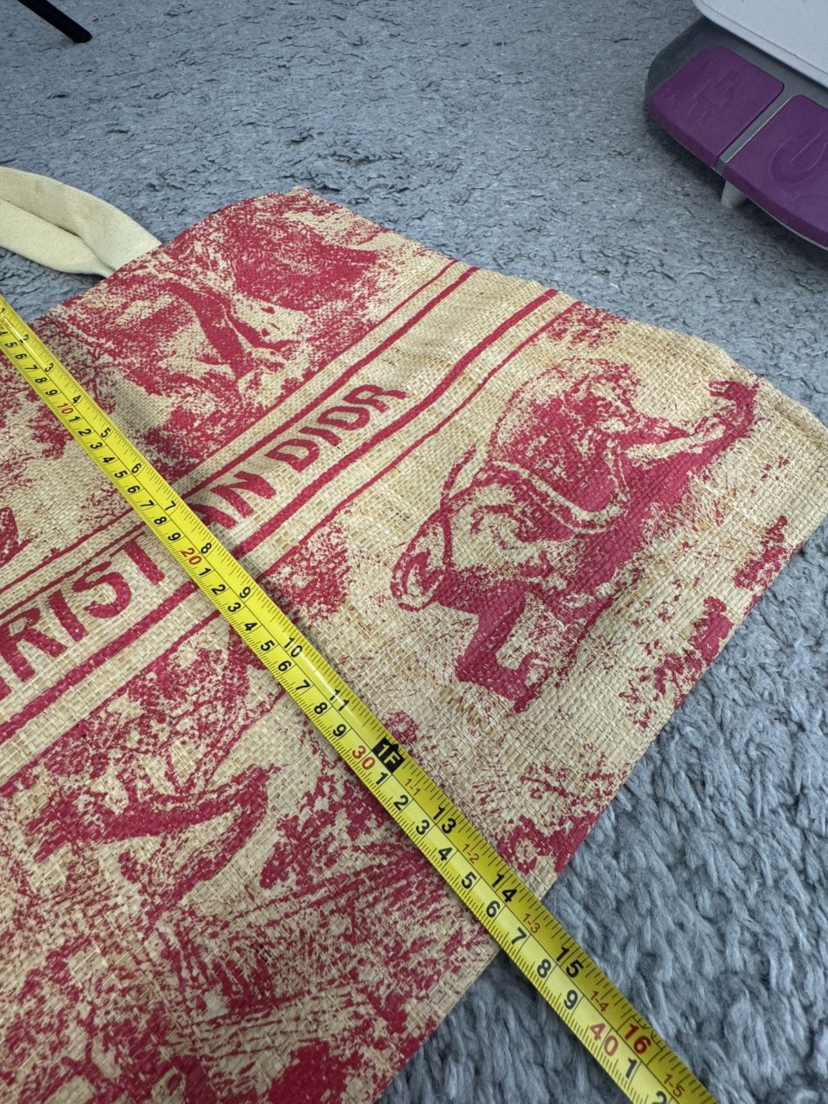 Christian Dior Monsieur Christian Dior Exclusive GWP Dioriviera straw tote bag Size ONE SIZE - 14 Thumbnail