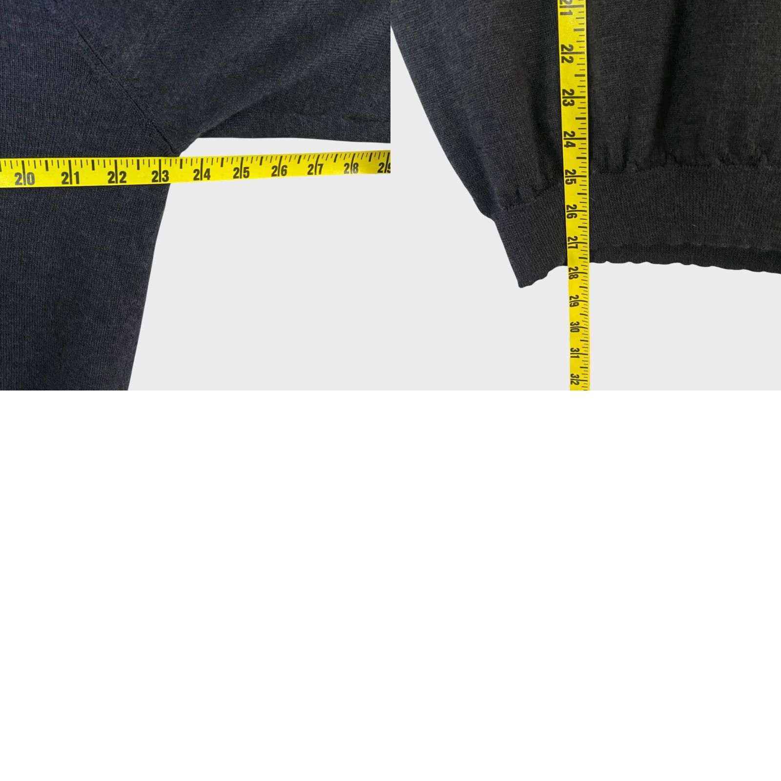Calvin Klein Calvin Klein Merino Wool Sweater Gray V-Neck Pullover Long Sleeve Men L" Size US L / EU 52-54 / 3 - 8 Thumbnail