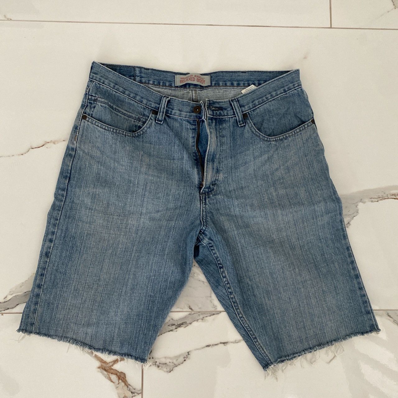Vintage × Wrangler Wrangler baggy JORTS Size US 36 / EU 52 - 1 Thumbnail