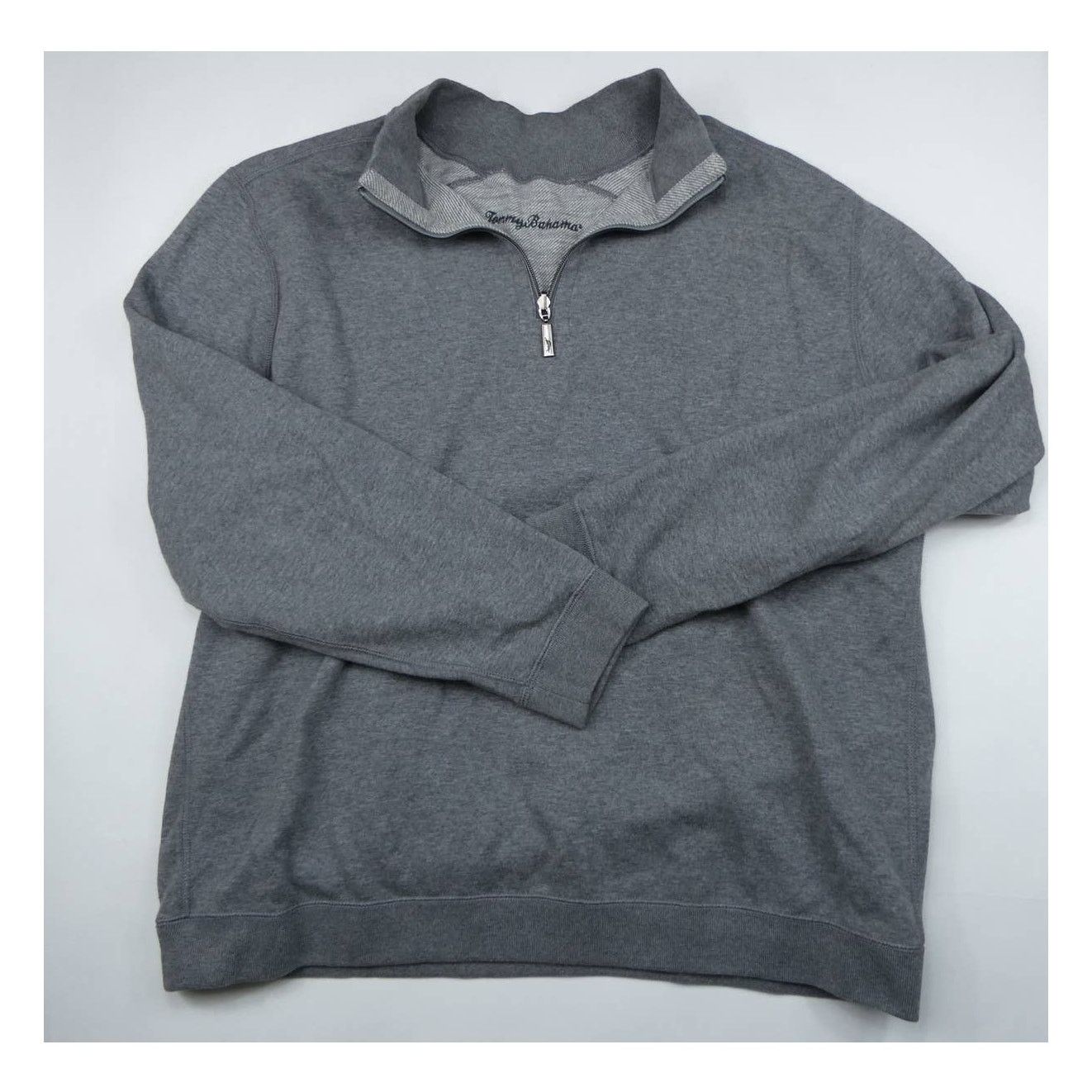 Tommy Bahama Tommy Bahama 1/4 zip sweatshirt, XL, gray Size US XL / EU 56 / 4 - 1 Thumbnail