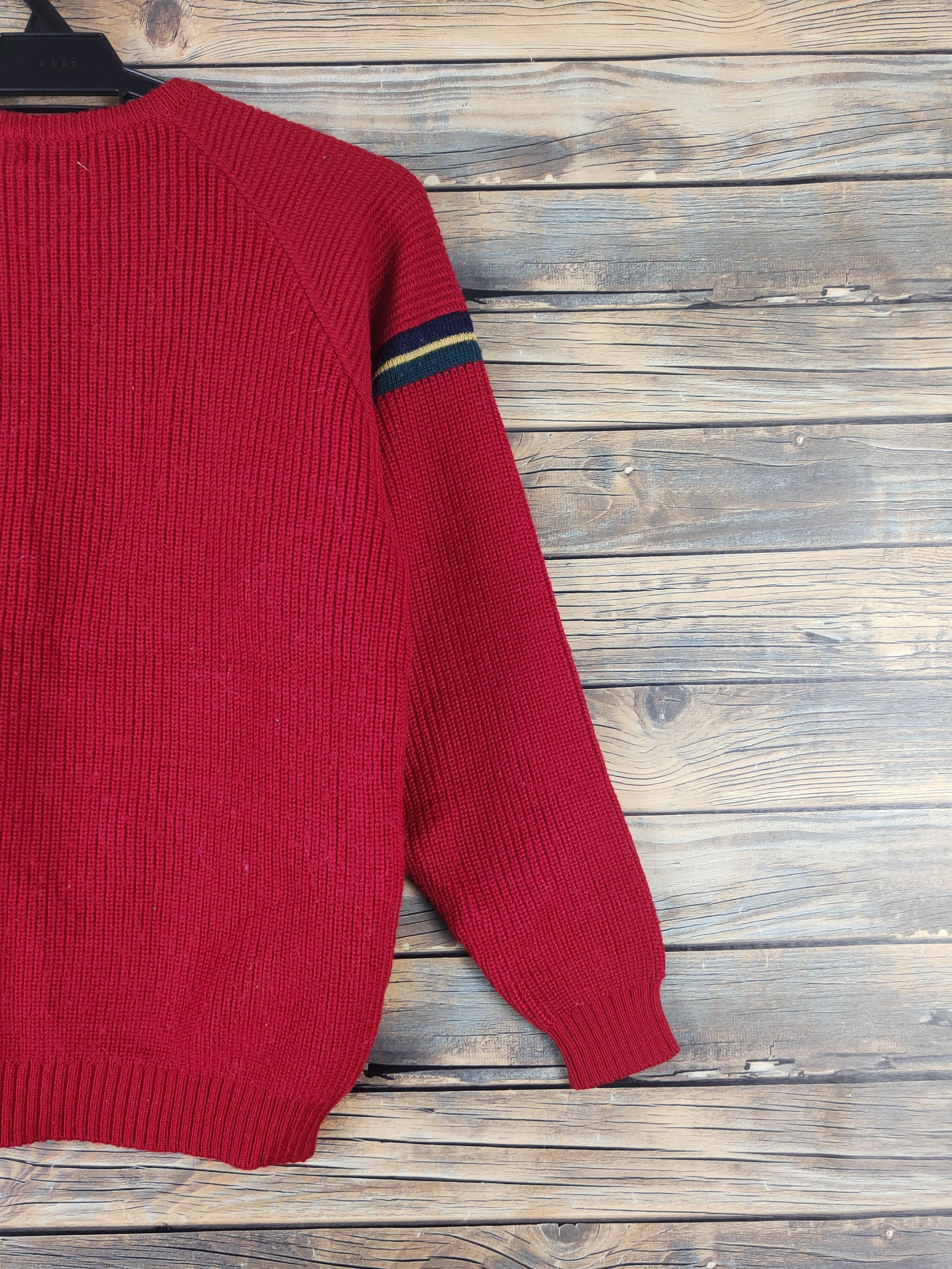 Homespun Knitwear × Japanese Brand × Vintage Ivyger Red Knitwear vintage Sweatshirts #W1510 Size S / US 4 / IT 40 - 9 Thumbnail