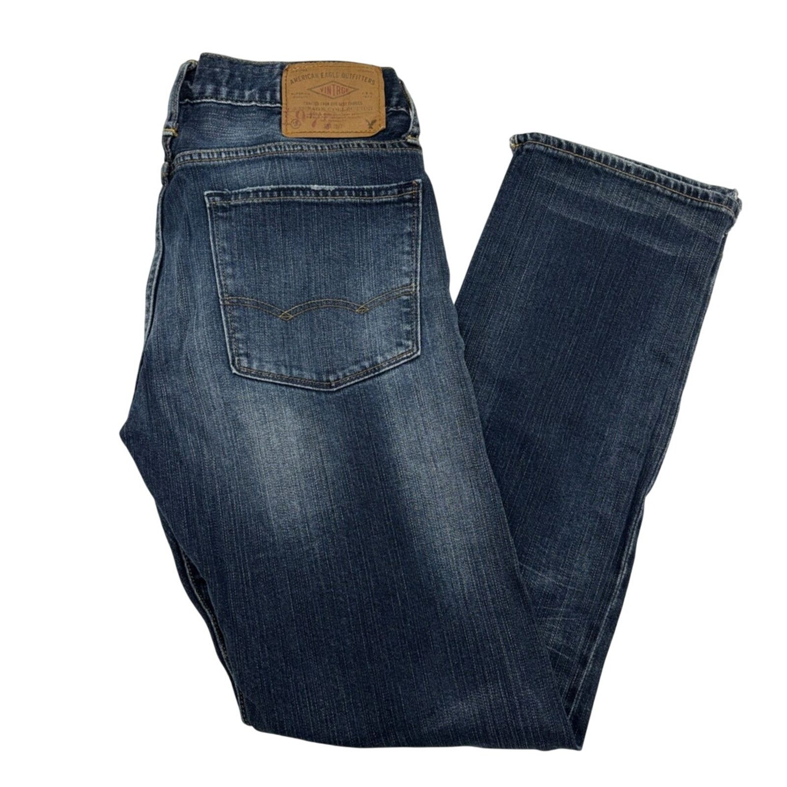 American Eagle Outfitters AMERICAN EAGLE Women’s 30x30 Distressed Slim Fit Jeans Size 30" / US 8 / IT 44 - 1 Thumbnail