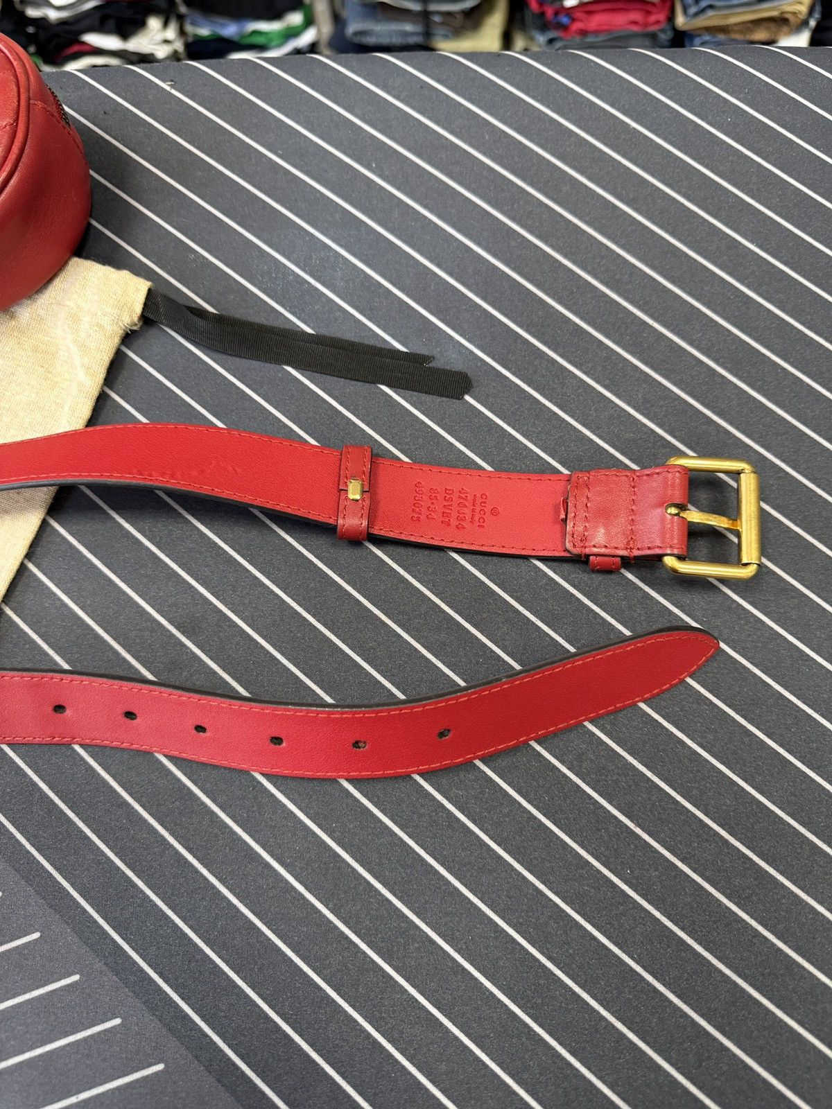 Gucci 🇮🇹 Gucci 476434 GG Marmont Bag Waist Pouch Belt Bag Waist Size ONE SIZE - 14 Thumbnail