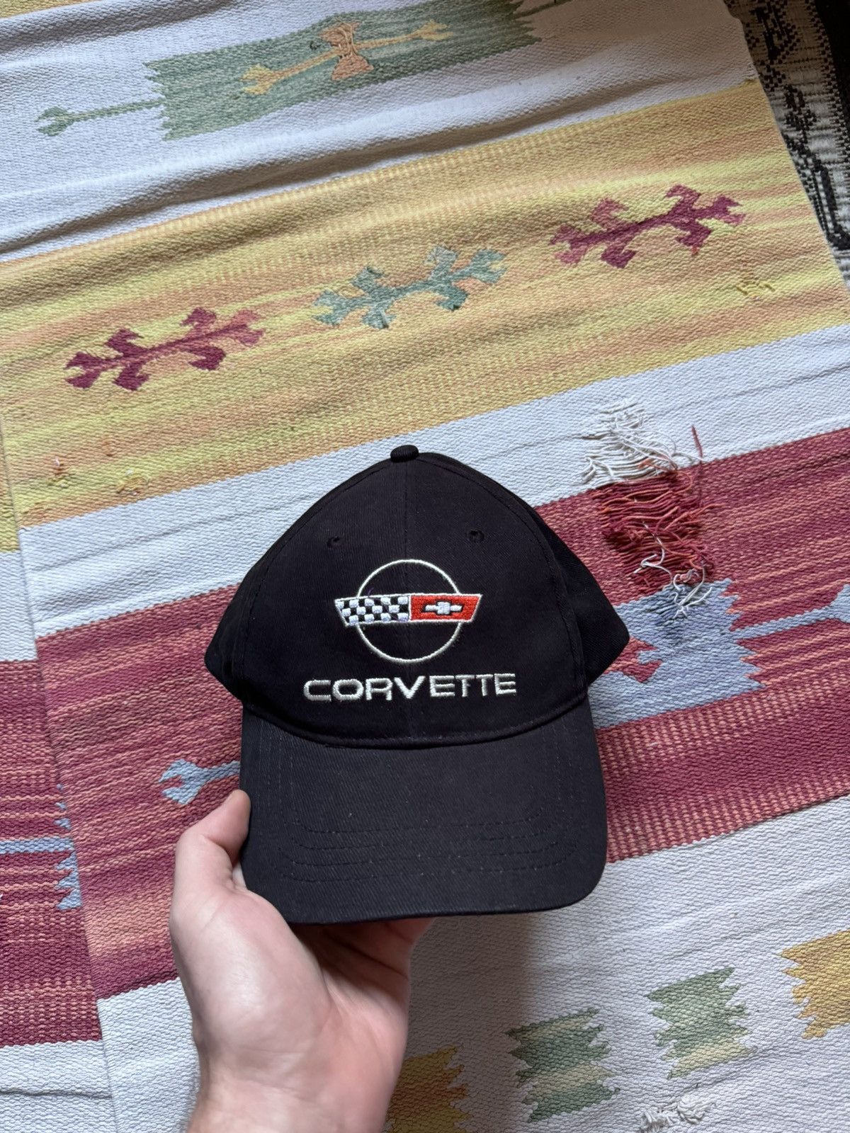 Vintage Vintage 00’s Corvette Chevrolet Formula 1 Racing Hat Size ONE SIZE - 2 Thumbnail