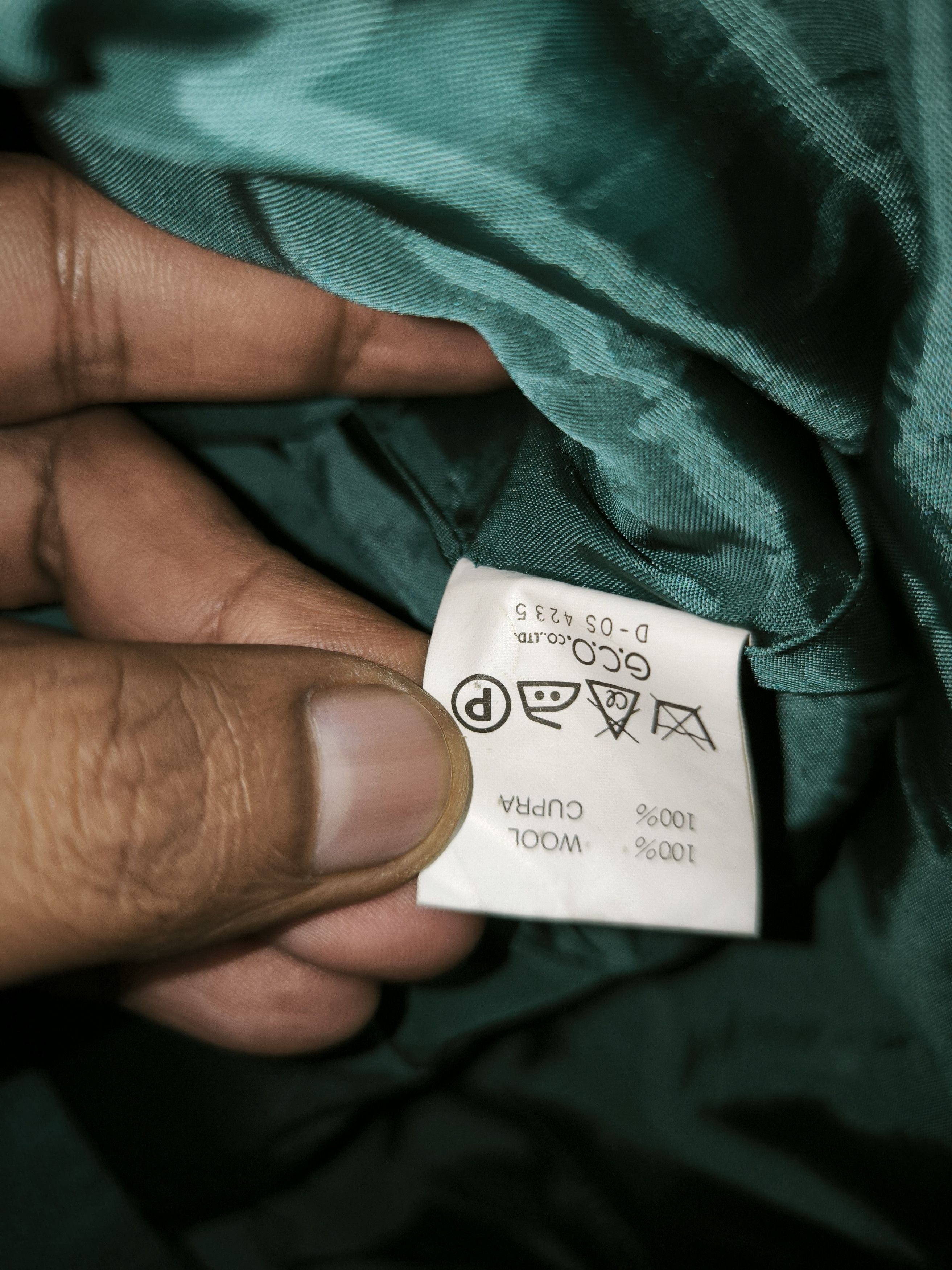 Designer × Katharine Hamnett London × Vintage Wool Curpa Green Size M / US 6-8 / IT 42-44 - 8 Thumbnail