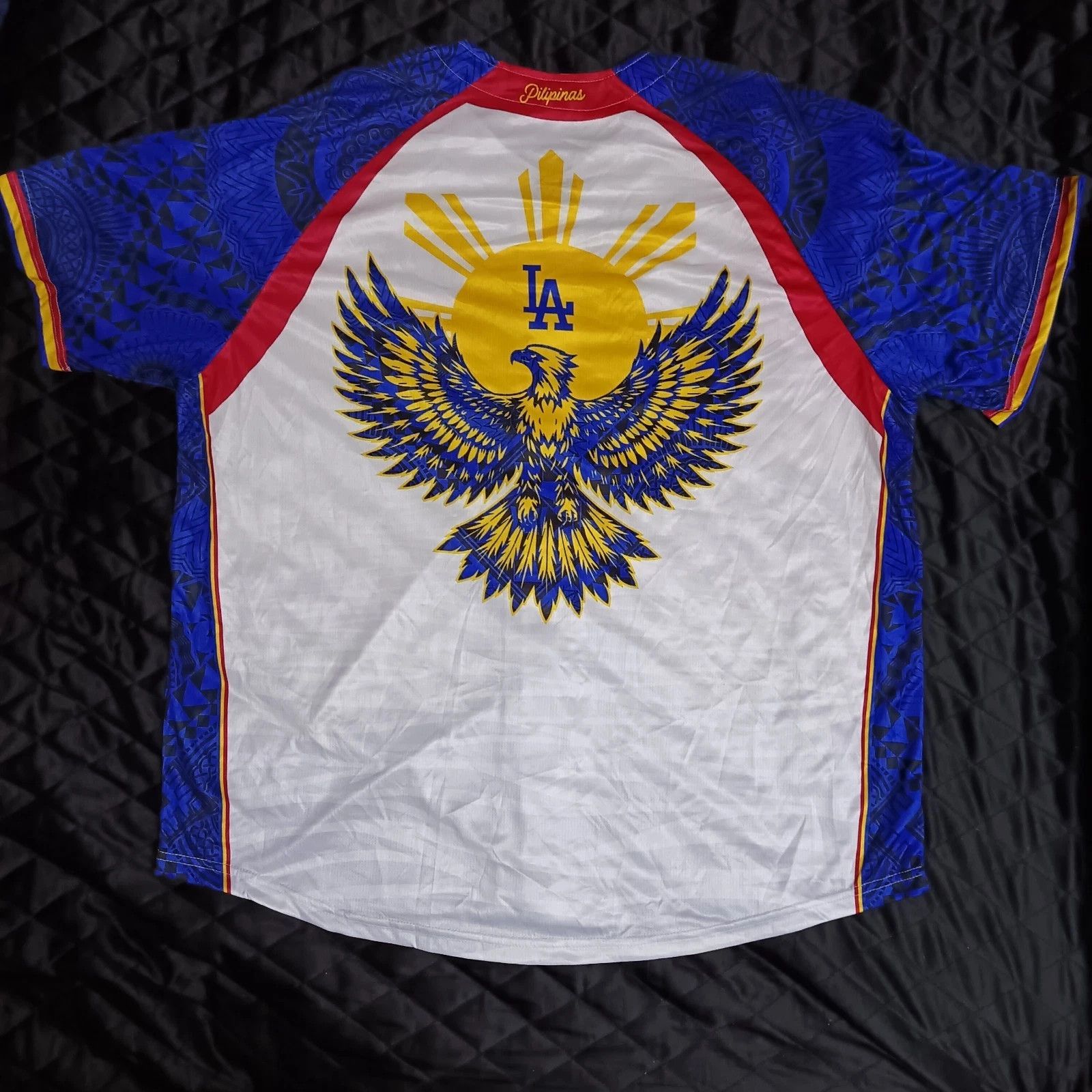 MLB LA Dodgers Filipino Heritage Night Pilipinas Baseball Jersey Size US XL / EU 56 / 4 - 7 Thumbnail