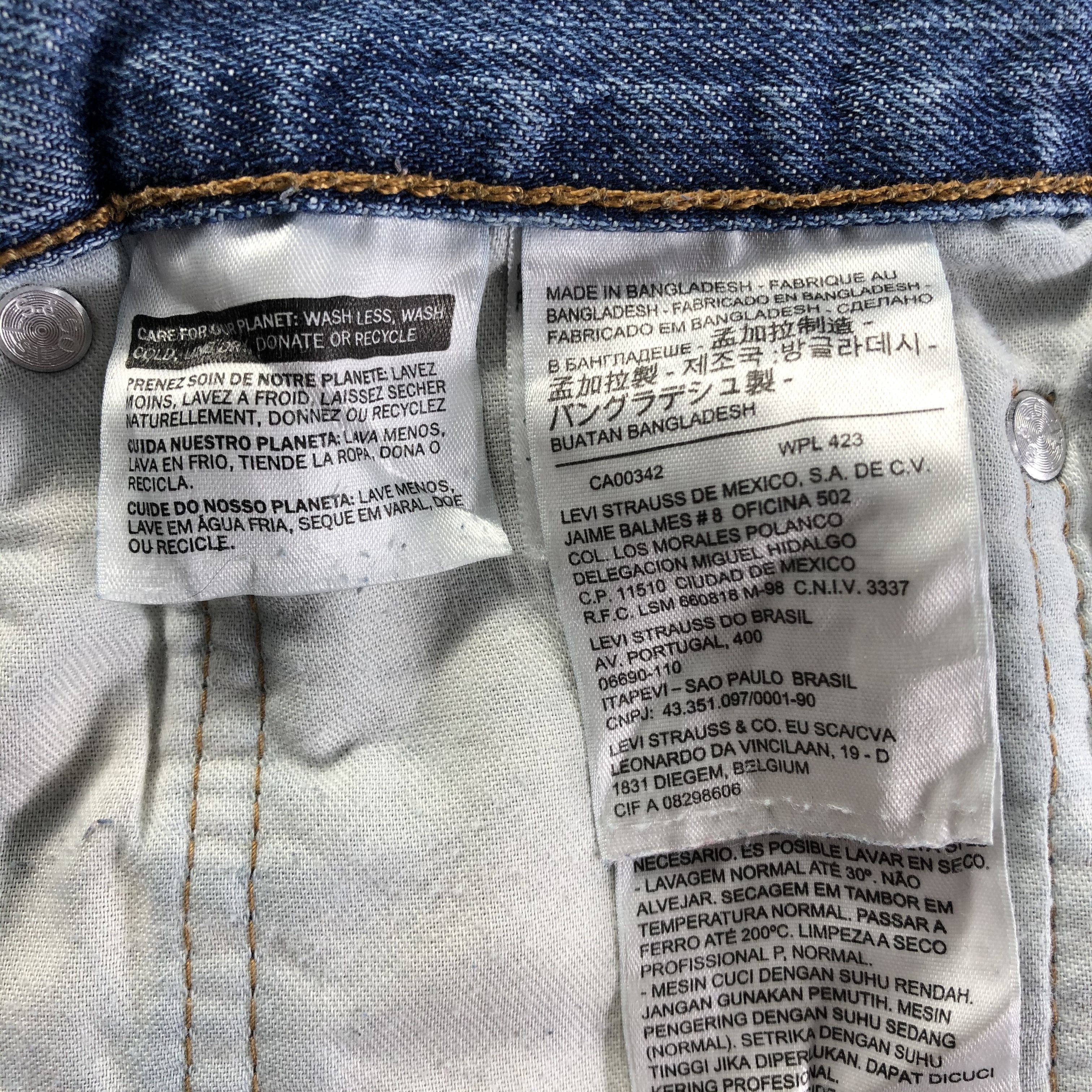 Levi's Vintage Blue Wash Levis 569 Jeans-J4161 Size US 40 / EU 56 - 13 Thumbnail