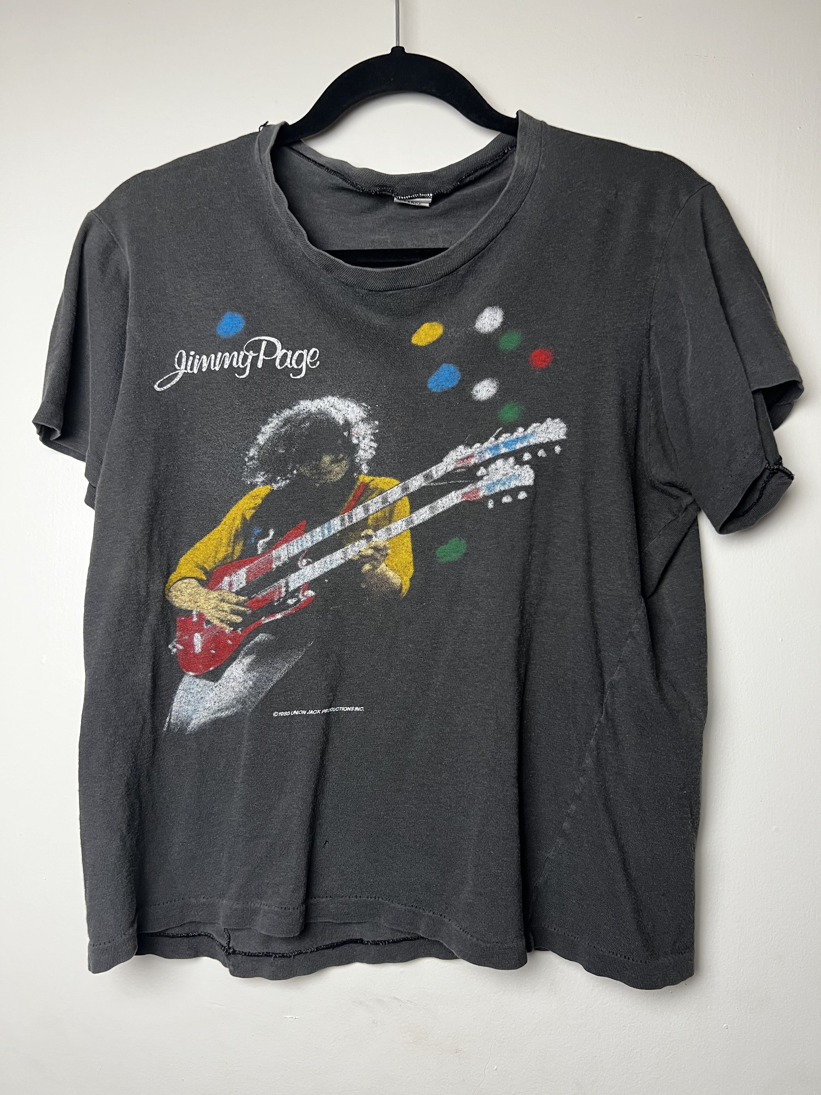 Vintage Vintage 1985 Jimmy Page and The Firm Tour T-Shirt Size US S / EU 44-46 / 1 - 9 Thumbnail