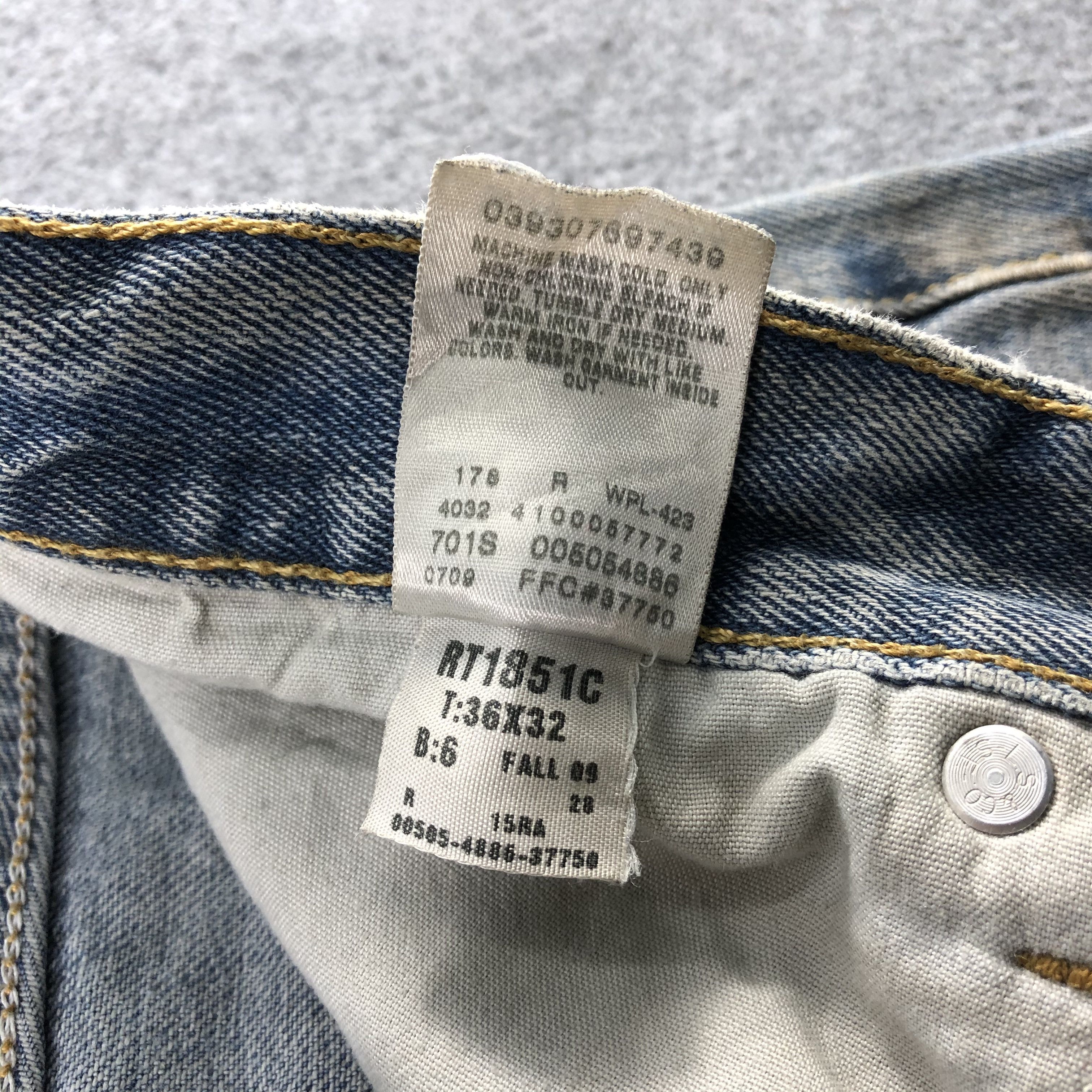 Levi's × Vintage Vintage Dirty Oil Levis 505 Jeans-JM1127 Size US 37 - 11 Thumbnail