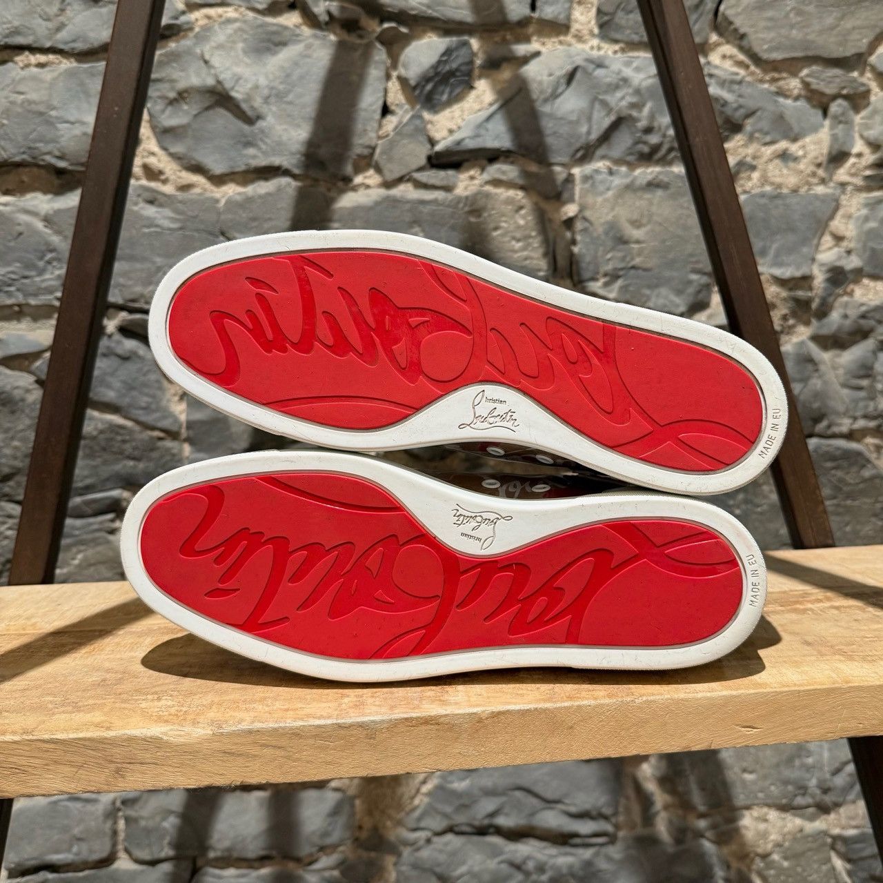 Christian Louboutin Christian Louboutin Louis Loubi Kraft PVC High-top Sneakers Size US 10.5 / EU 43-44 - 7 Thumbnail