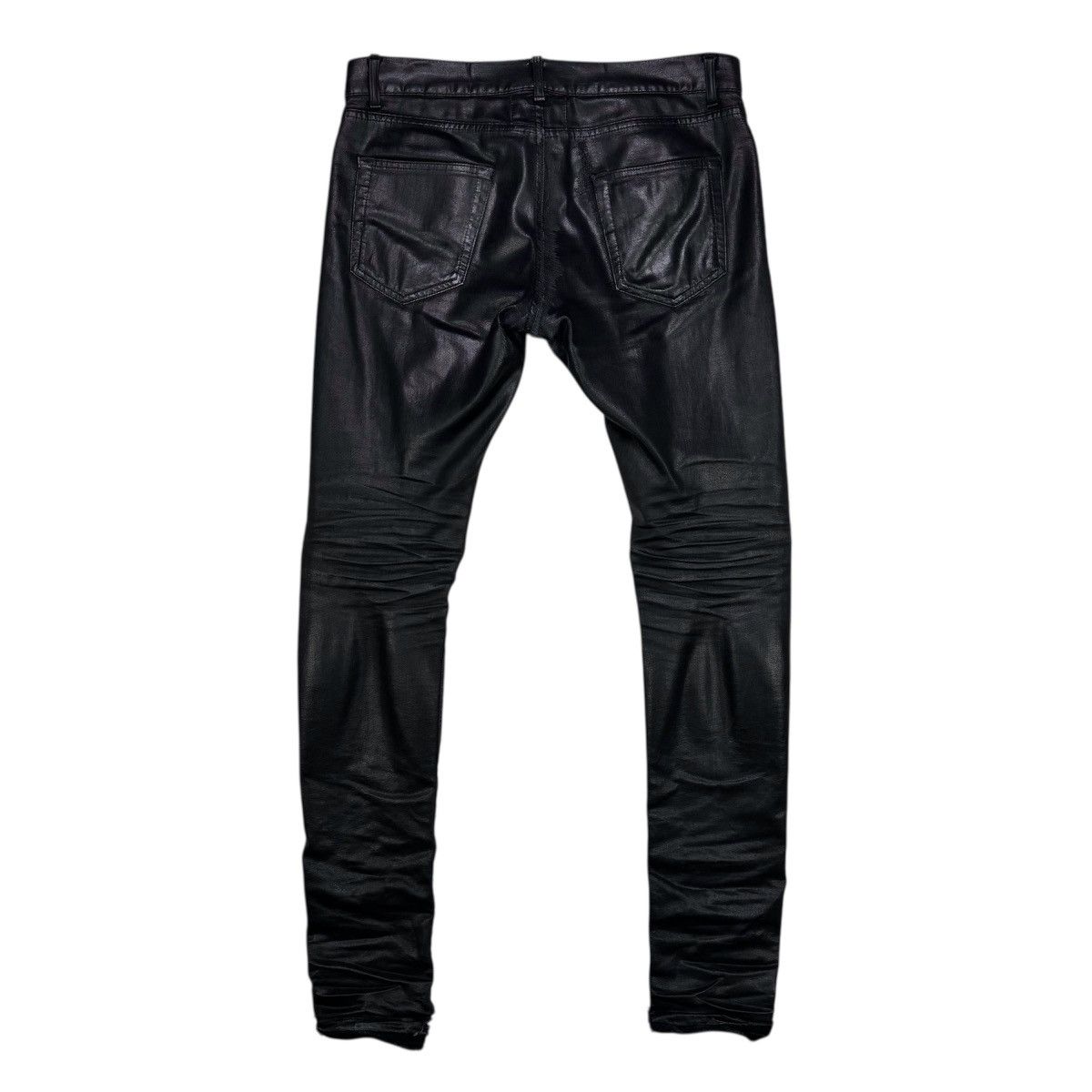 Saint Laurent Paris SAINT LAURENT PARIS FW13 BLACK WAXED D02 DENIM Size US 30 / EU 46 - 3 Thumbnail