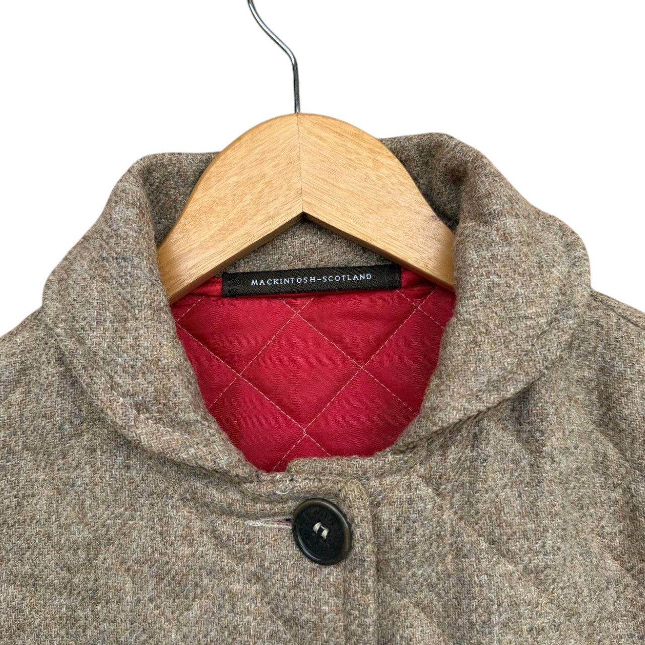 Mackintosh Vintage MACKINTOSH SCOTLAND Wool Diamond Quilted Coat Size XXS / US 00 / IT 34 - 2 Thumbnail