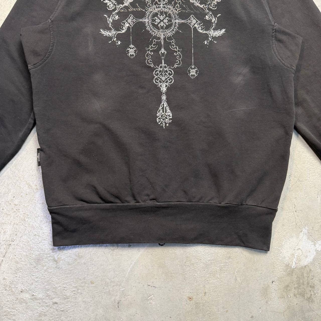 Beauty Beast 2000s OZZ CROCE Archive Gothic Zip Hoodie Size US M / EU 48-50 / 2 - 16 Thumbnail
