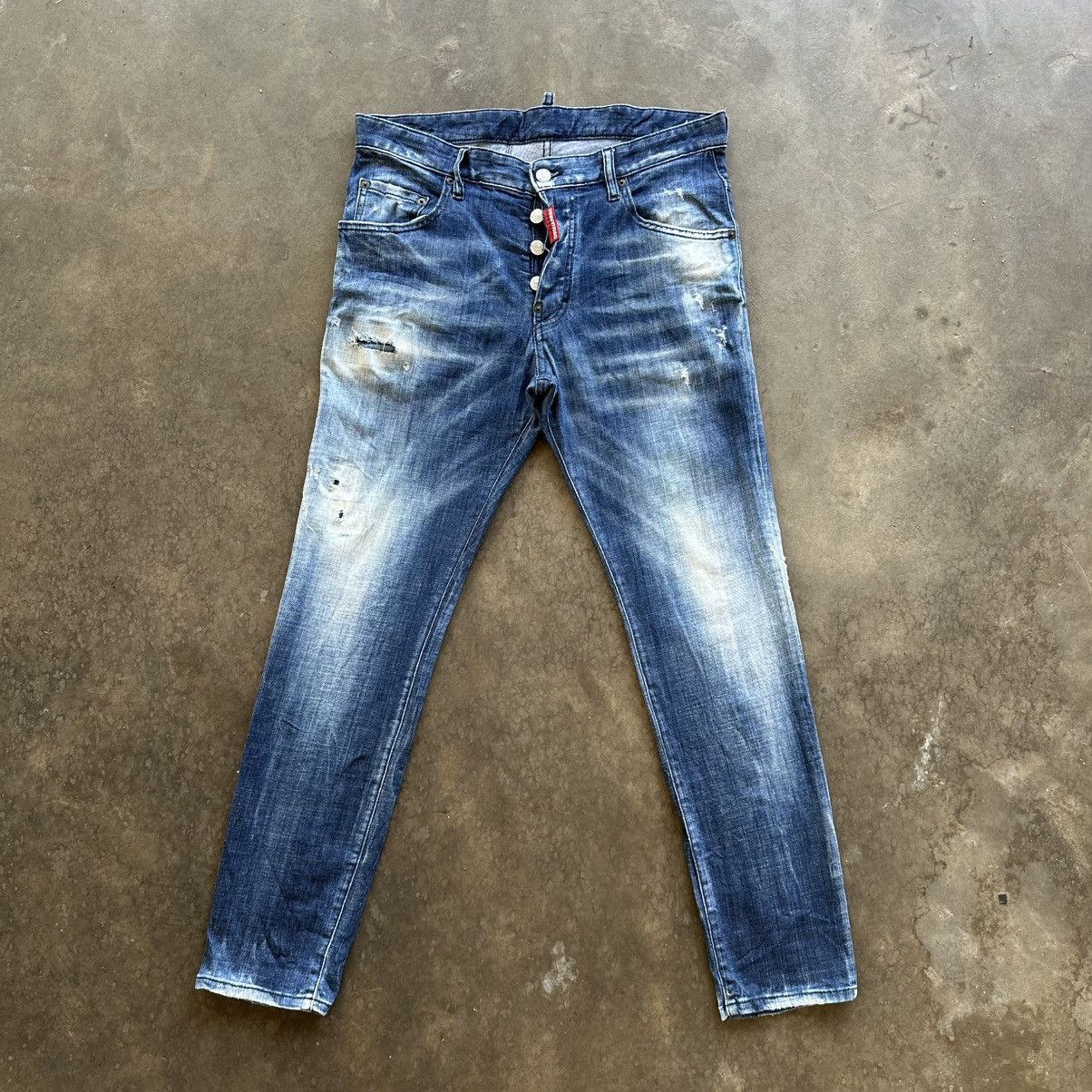 Dsquared2 Vintage Dsquared2 Faded Slim Denim Jean Pant W34 Size US 34 / EU 50 - 1 Thumbnail