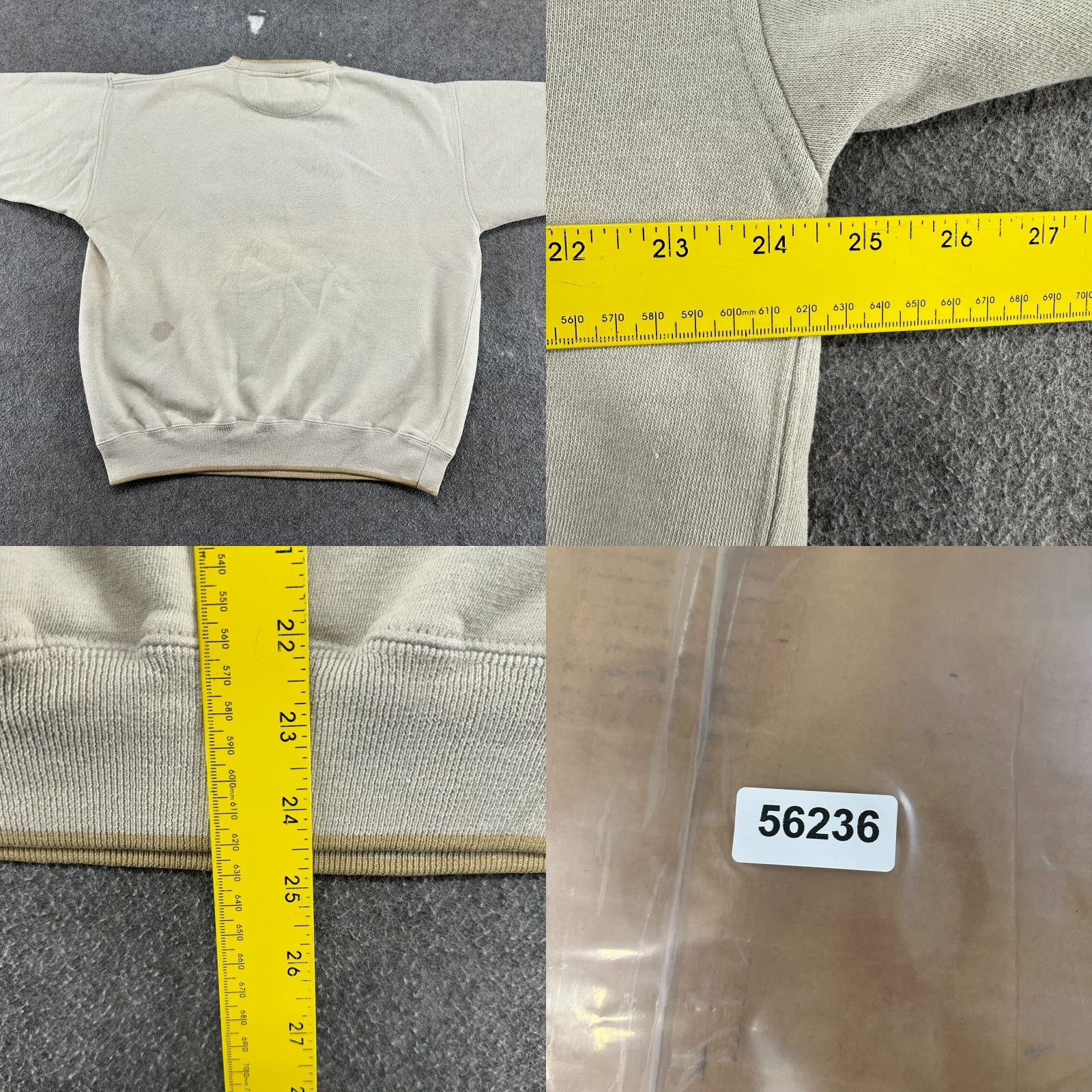 Vintage VINTAGE Danaggers Sweatshirt Mens L Beige 90s Pullover Crew Neck Fleece Cotton Long Sleeve Hunting Size US L / EU 52-54 / 3 - 9 Thumbnail