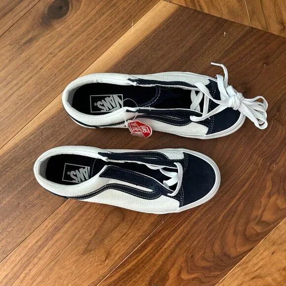 Vans VANS Classic Sport Black White Canvas Suede Low Sneaker Size US 6.5 / EU 39-40 - 2 Thumbnail