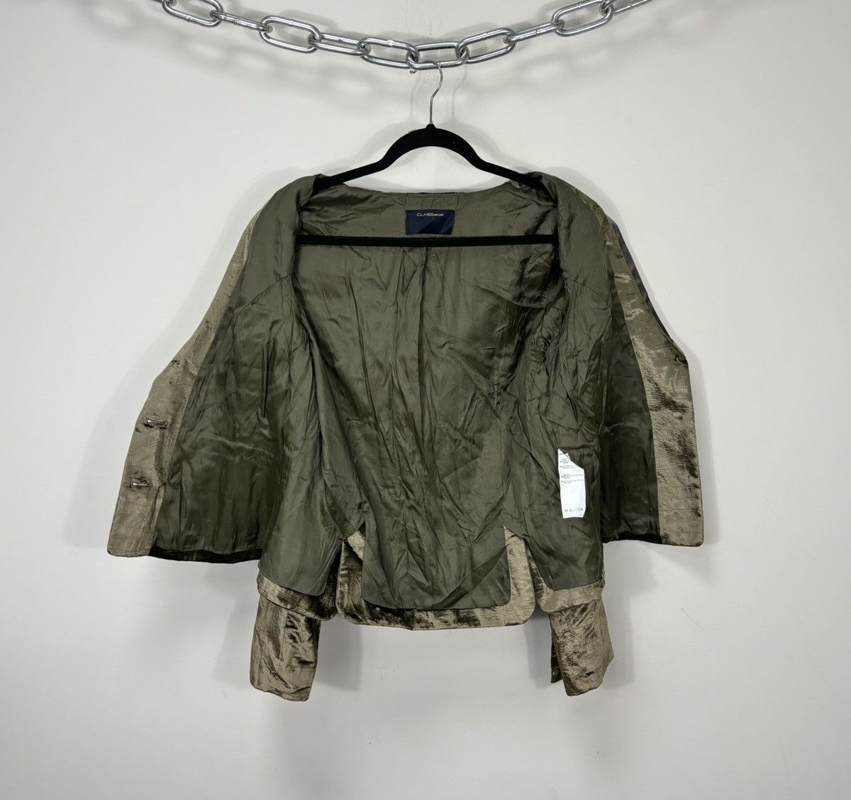Cavalli Class Roberto Cavalli Class Rare Velour Snake Skin Blazer Jacket Size XL / US 12-14 / IT 48-50 - 3 Thumbnail