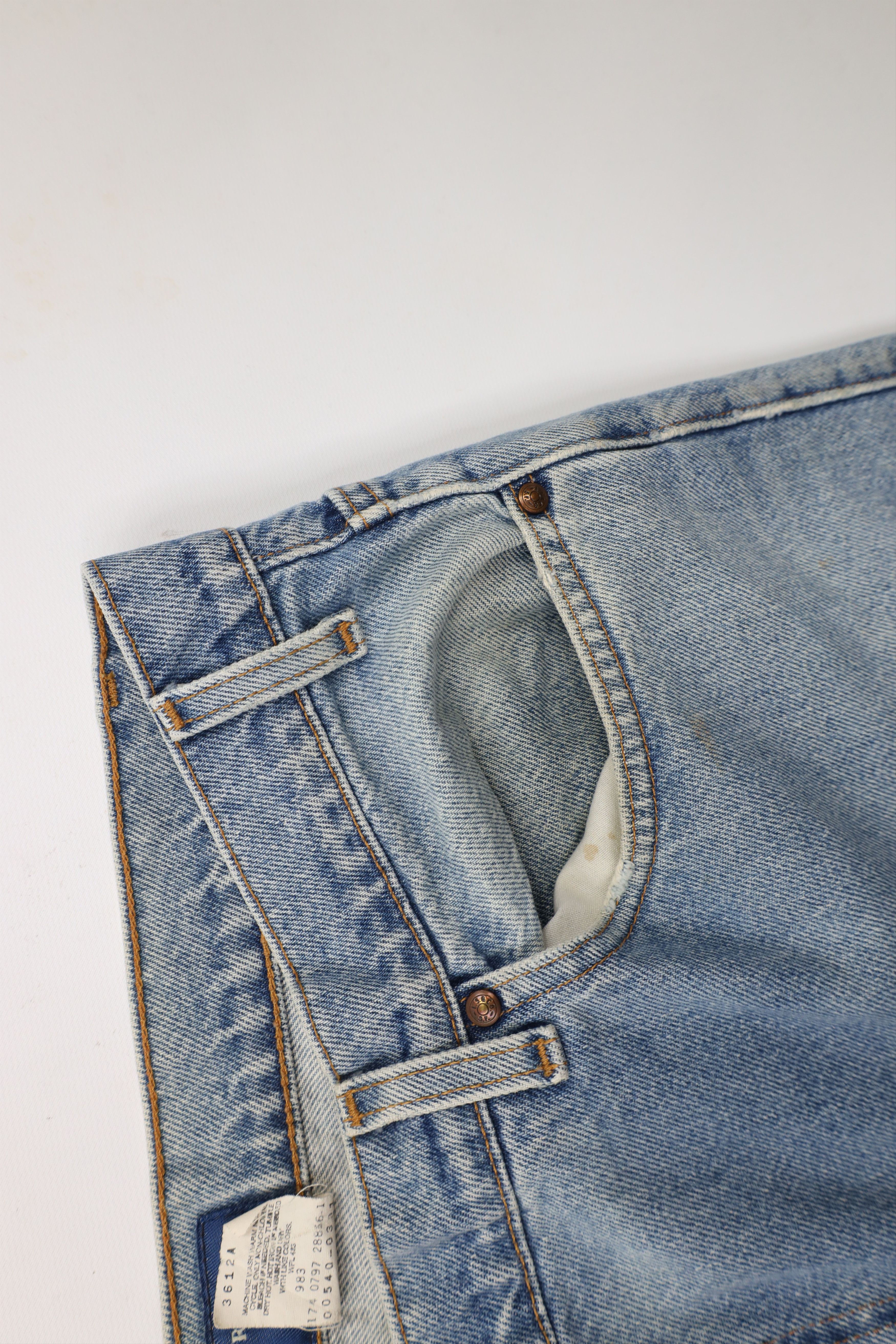 Levi's × Vintage Vintage 90s Levis 540 Relaxed Fit Denim Jeans Blue Cotton Size US 42 / EU 58 - 8 Thumbnail