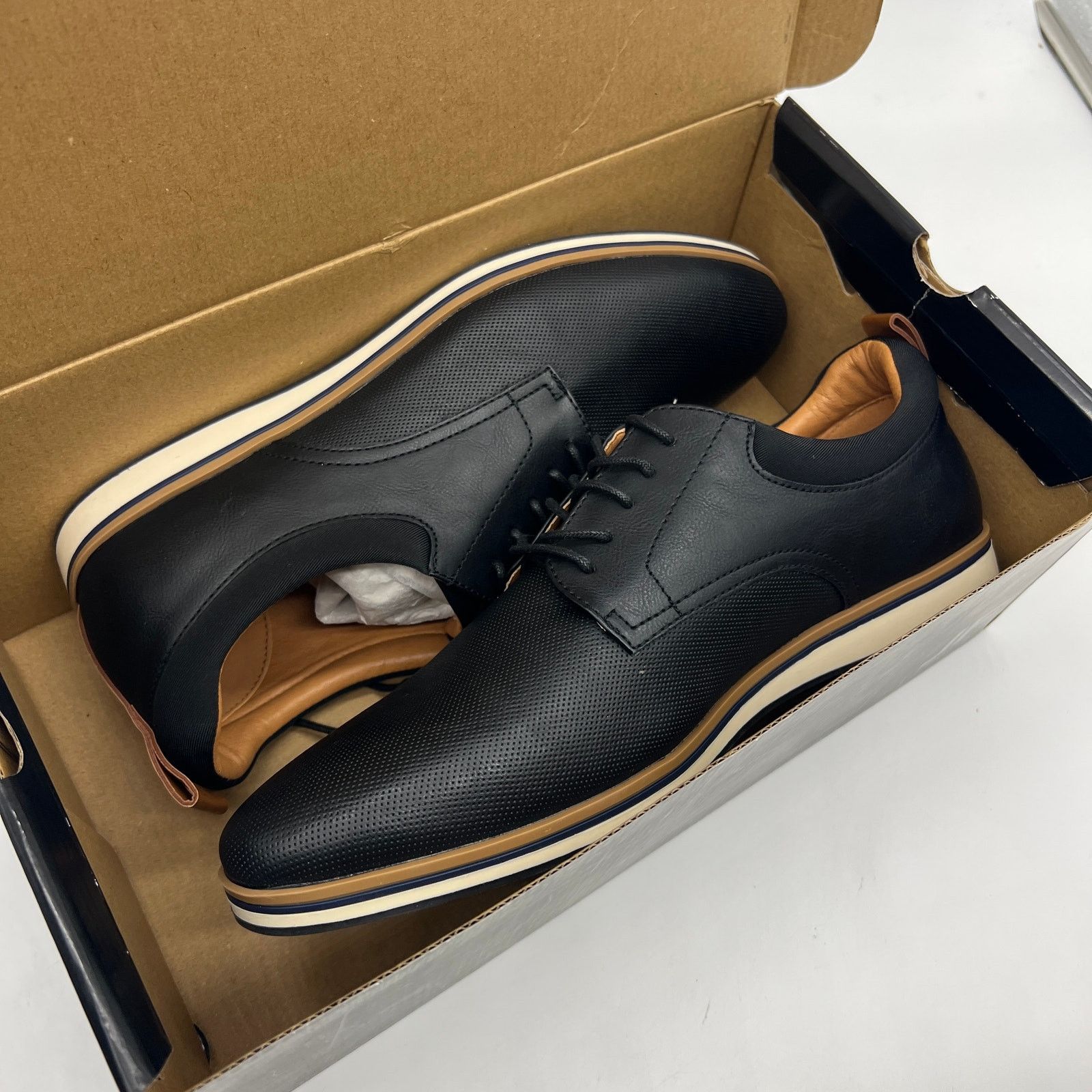 Other J. Ferrar Founder Men's Dress Shoes Oxford Shoes Black Size US 11 / EU 44 - 3 Thumbnail