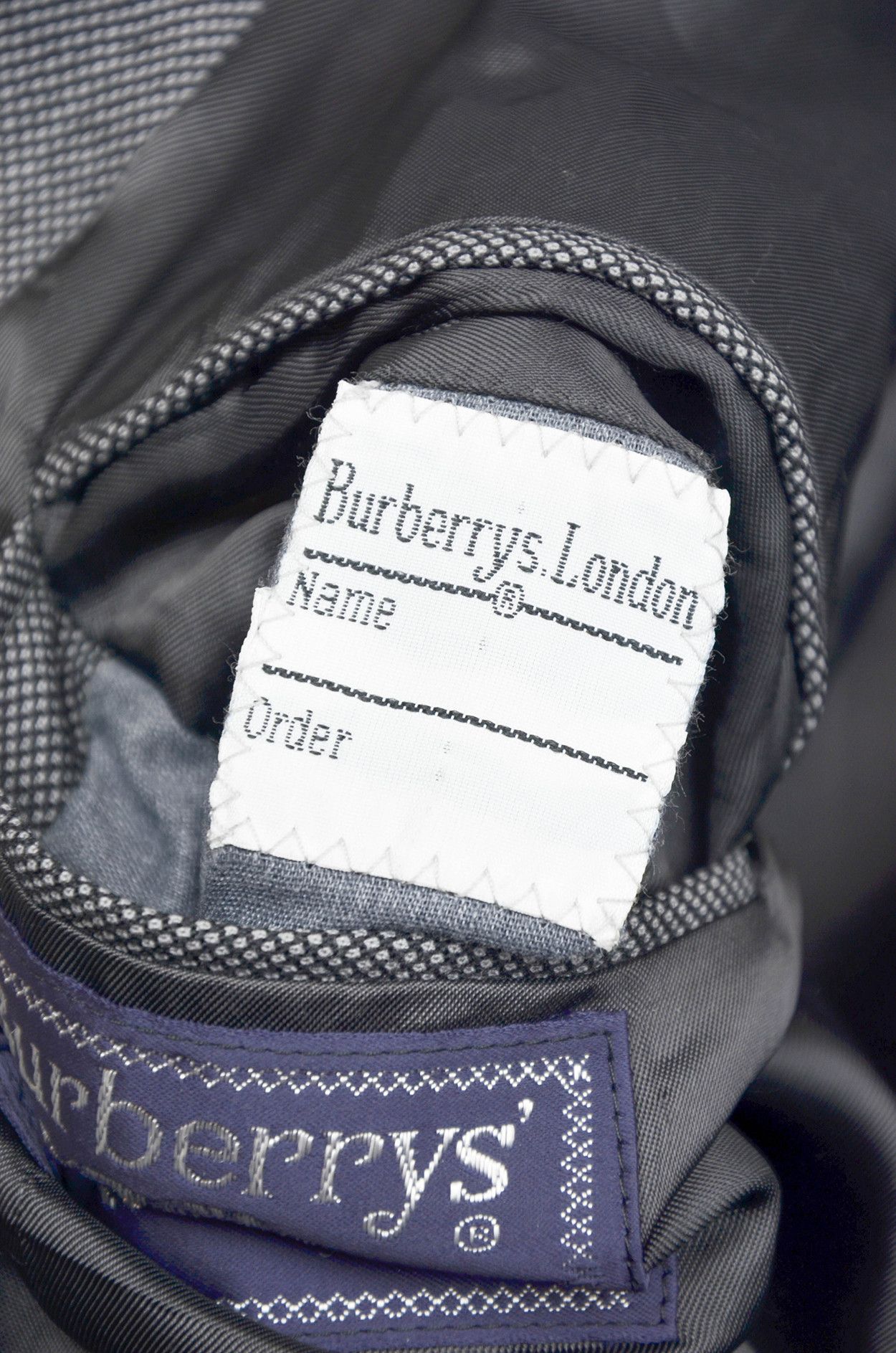 Burberry Burberrys Vintage Wool Blazer – Gray Micro-Check – Size L Size 52R - 8 Thumbnail