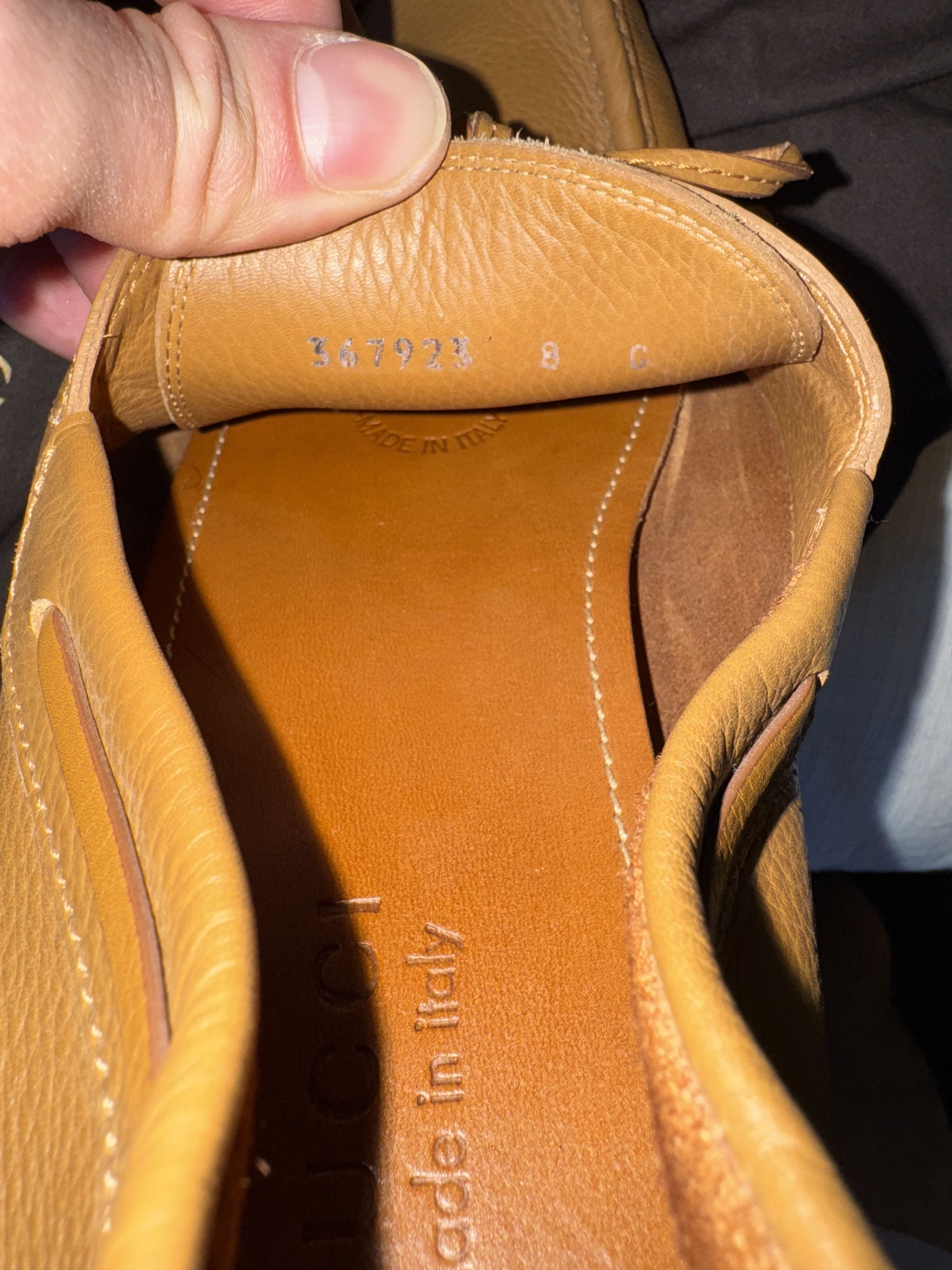 Gucci Gucci Men's Tan Drivers with Bamboo Size 8 Size US 8 / EU 41 - 6 Thumbnail