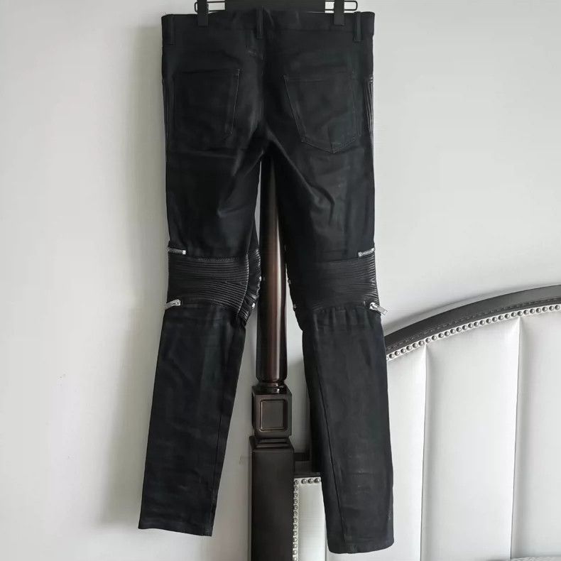 Saint Laurent Paris Saint Laurent Paris Motorcycle zipper patchwork jeans-2507 Size US 31 - 7 Thumbnail