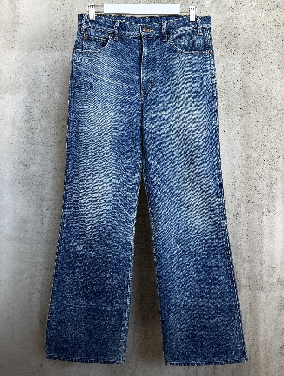 Celine Celine by Hedi Slimane Mid-Rise Flare Pants in Denim SS20 Size 29" - 1 Thumbnail