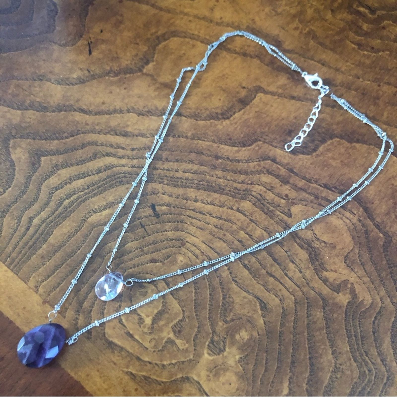Vintage Vintage double strand genuine amethyst quartz necklace Size ONE SIZE - 9 Thumbnail