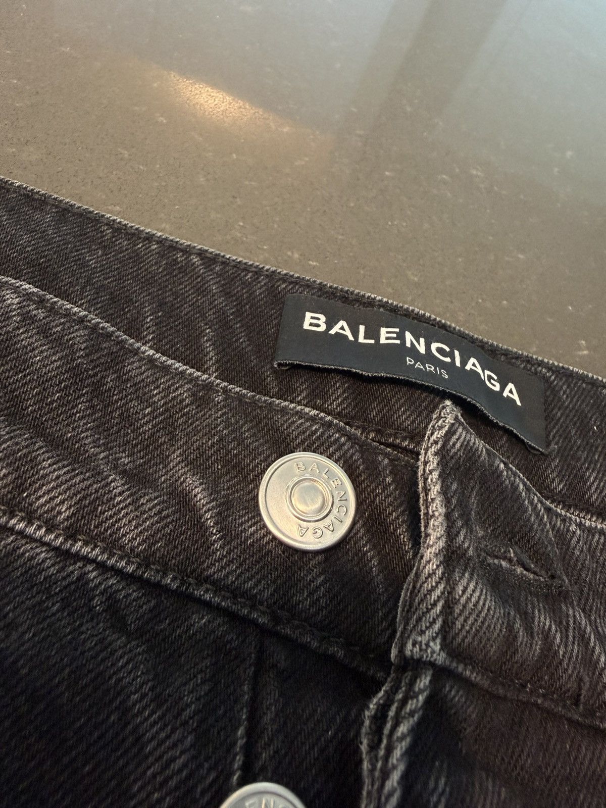 Balenciaga Balenciaga Black Slim Straight Jeans Size 31x32 Size US 31 - 5 Thumbnail