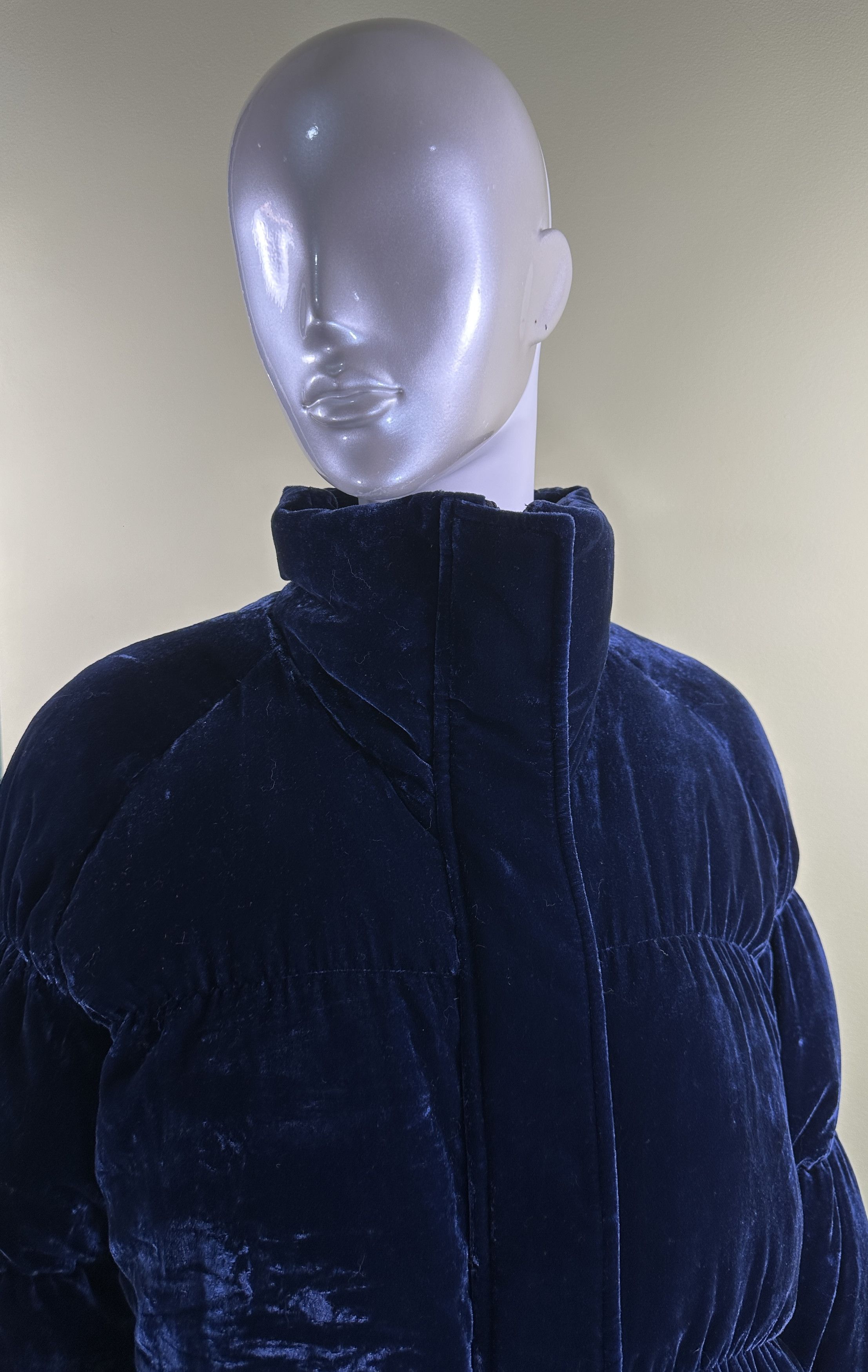 Designer Rabens Saloner velvet blue jacket Size S / US 4 / IT 40 - 3 Thumbnail