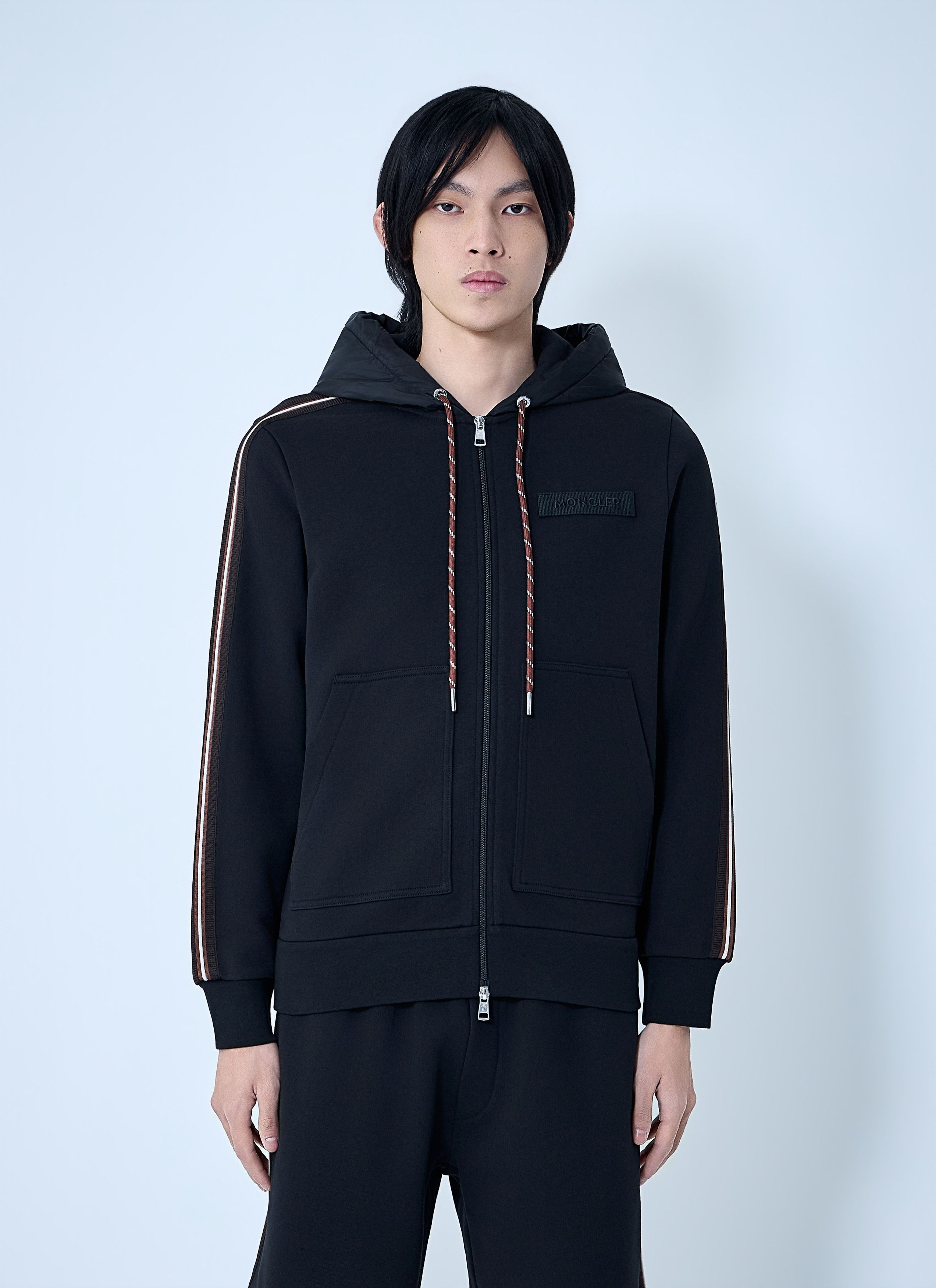Moncler Zip-Up Hoodie with Logo Detail Size US L / EU 52-54 / 3 - 1 Thumbnail
