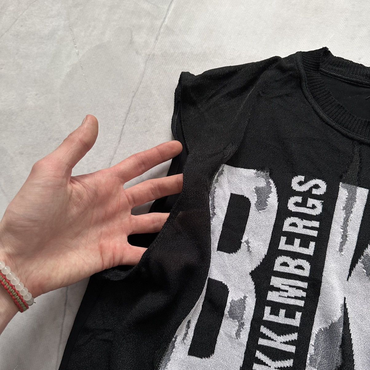 Dirk Bikkembergs Archive Dirk Bikkembergs Punk Distressed Knit Vest Tank Top Size US M / EU 48-50 / 2 - 12 Thumbnail