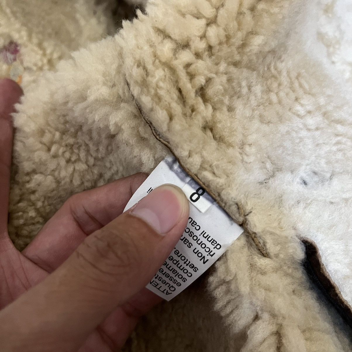 John Galliano 2000's John Galliano Shearling Sherpa Jacket Size S / US 4 / IT 40 - 5 Thumbnail